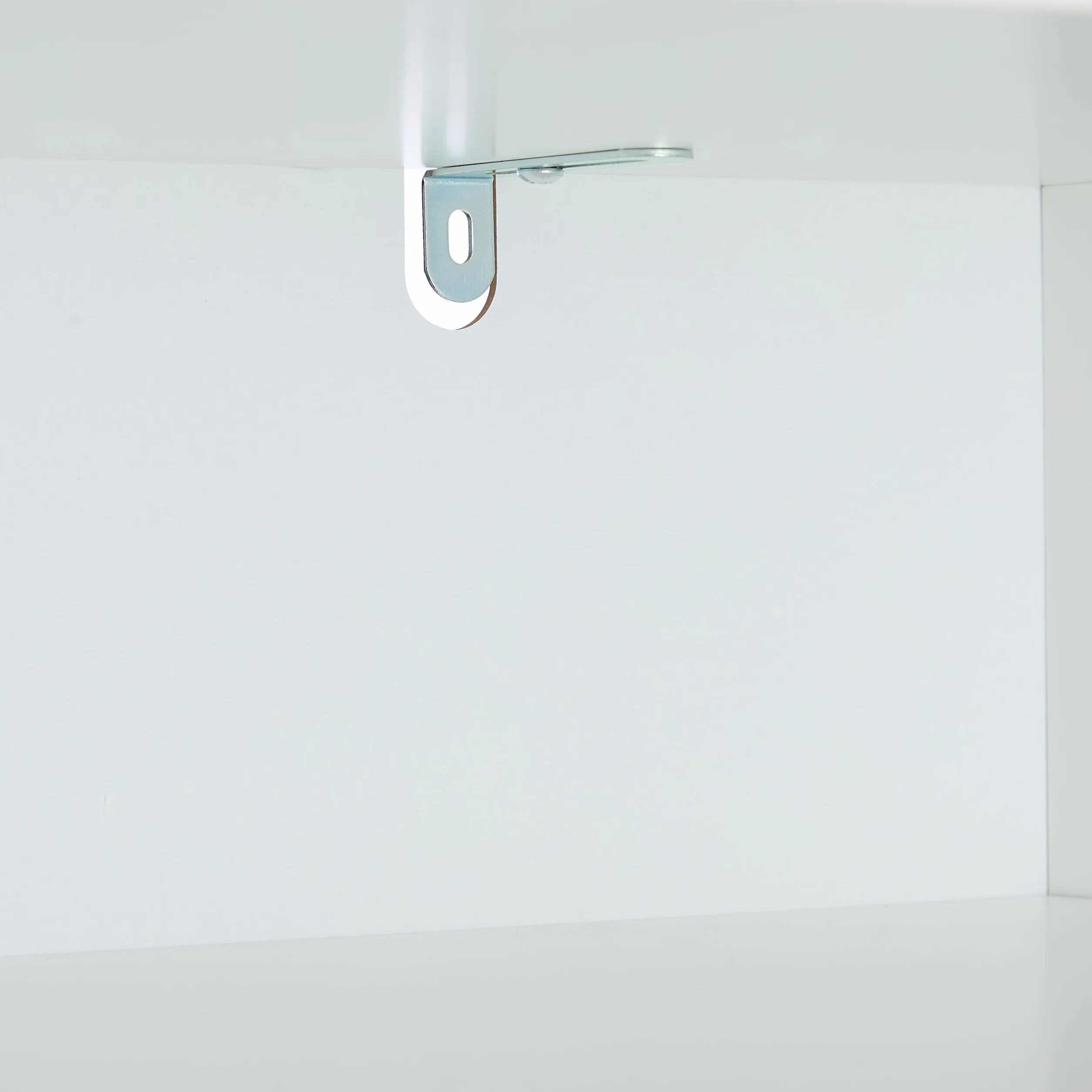Relaxdays Ciotole Rialzate per Cani con Armadietto, Cassetto con 2 Scodelle e Ribaltina, HxLxP: 68x60x33 cm, MDF, Bianco