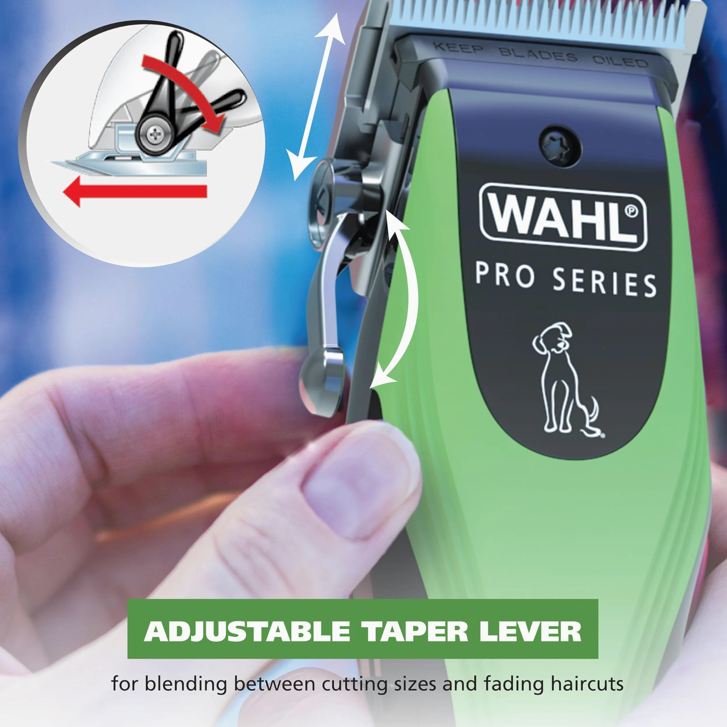 Wahl Pro Series 3025854 - Kit per la toelettatura del cane, senza fili, agli ioni di litio, ricaricabile, per cappotti spessi, modello 3025854