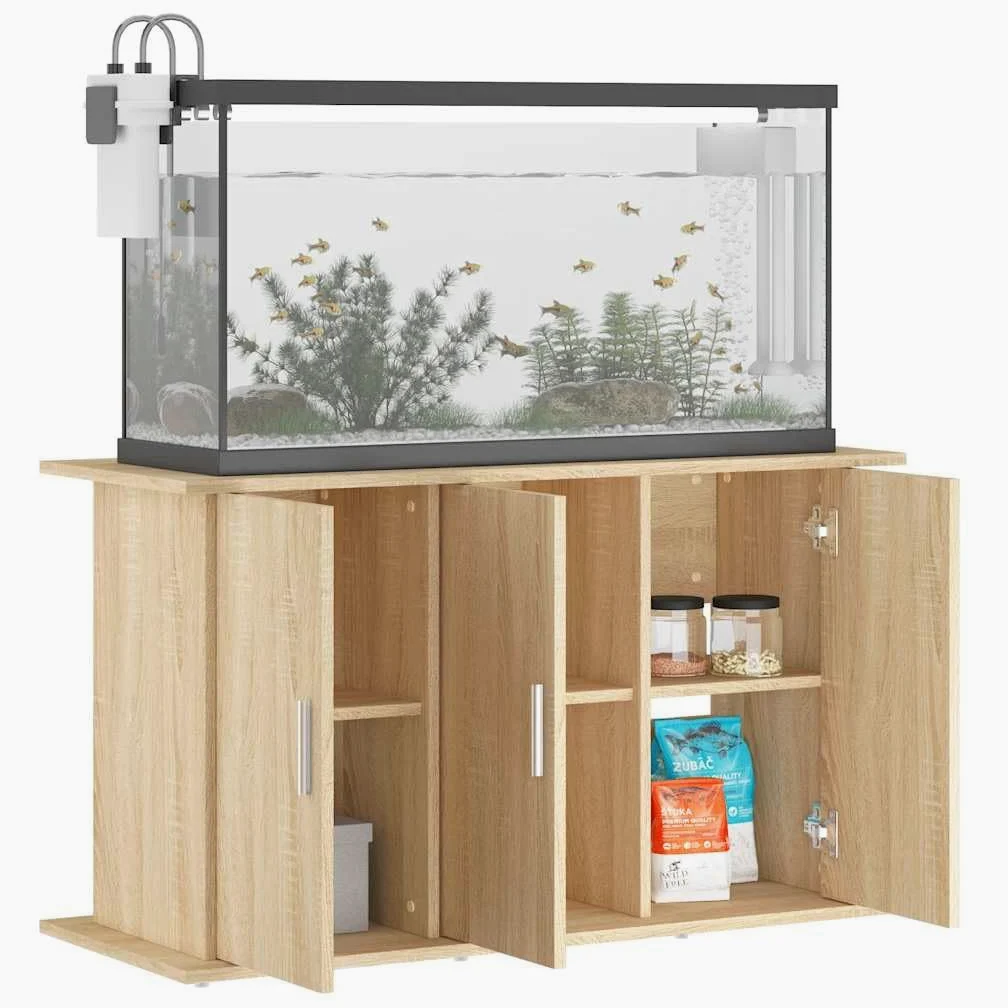 Generico Supporto Acquario 101x41x58 cm Legno Multistrato Rovere Sonoma,Supporti per acquari