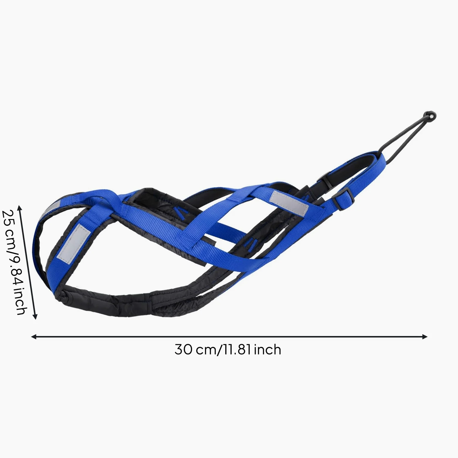 predolo Pettorina da Traino Imbottita Pettorina con Strisce Riflettenti Professionale per Cani, Passeggiate Notturne, Array, Blu, 3XL