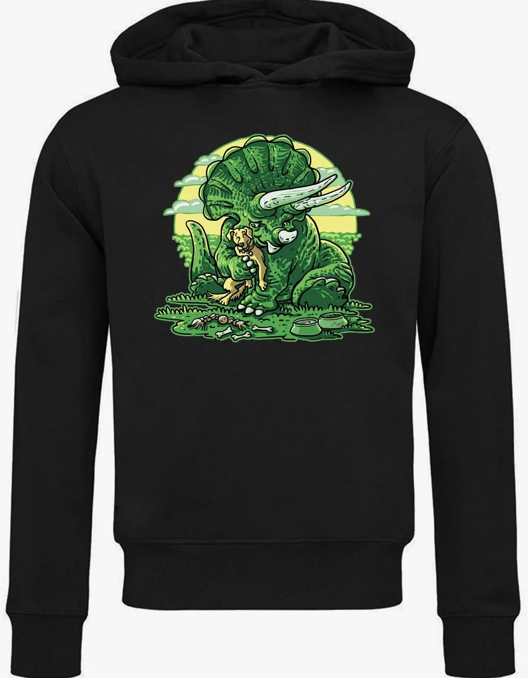 Generic Triceratops Dinosaur Hugging Pet Dog Felpa con Cappuccio Unisex di Alta qualità