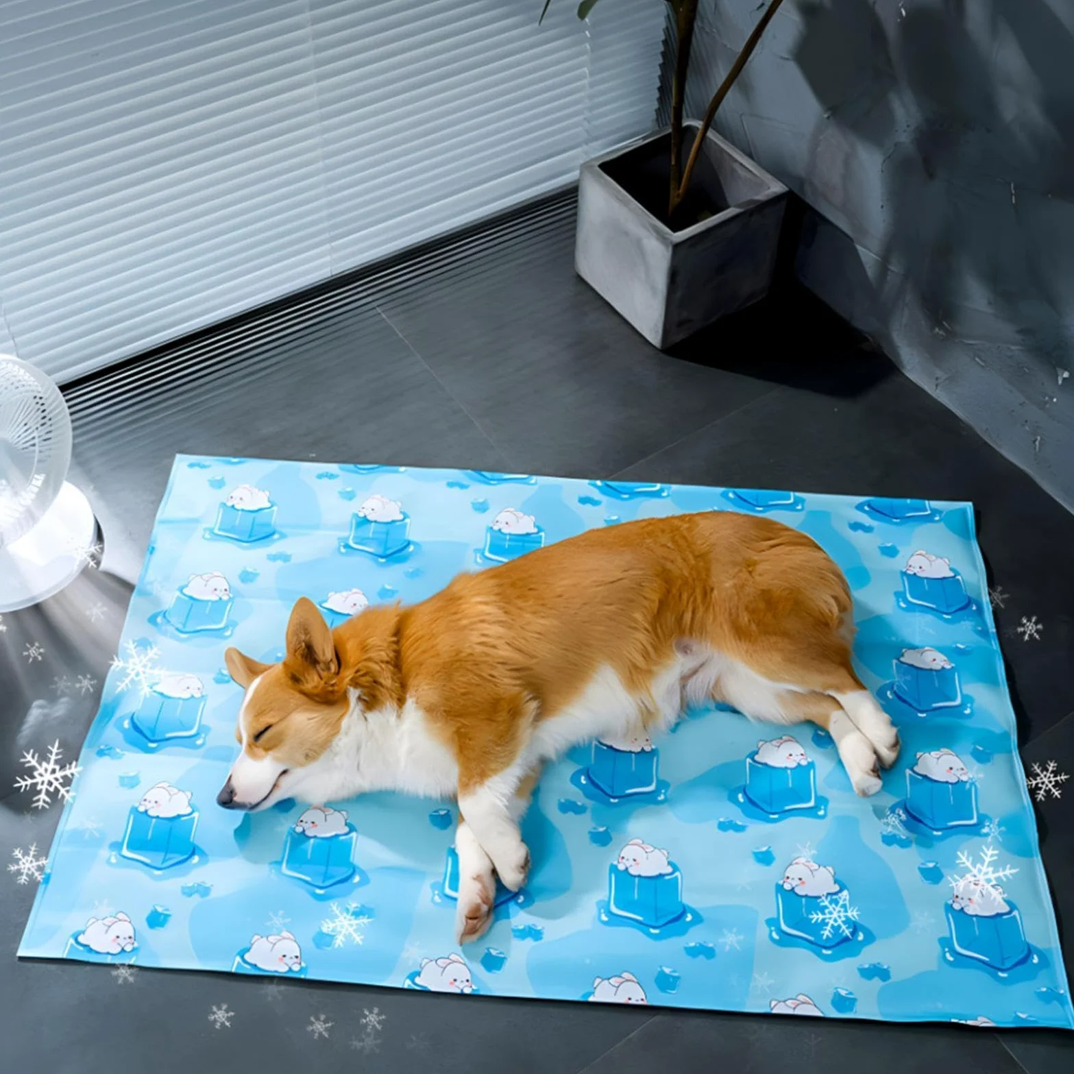 Tappetino Rinfrescante Cani Materassino Pieghevole Riutilizzabile | Cuccia Rinfrescante Cani Tappetino Riposo per Viaggi in Auto Spiaggia Balcone