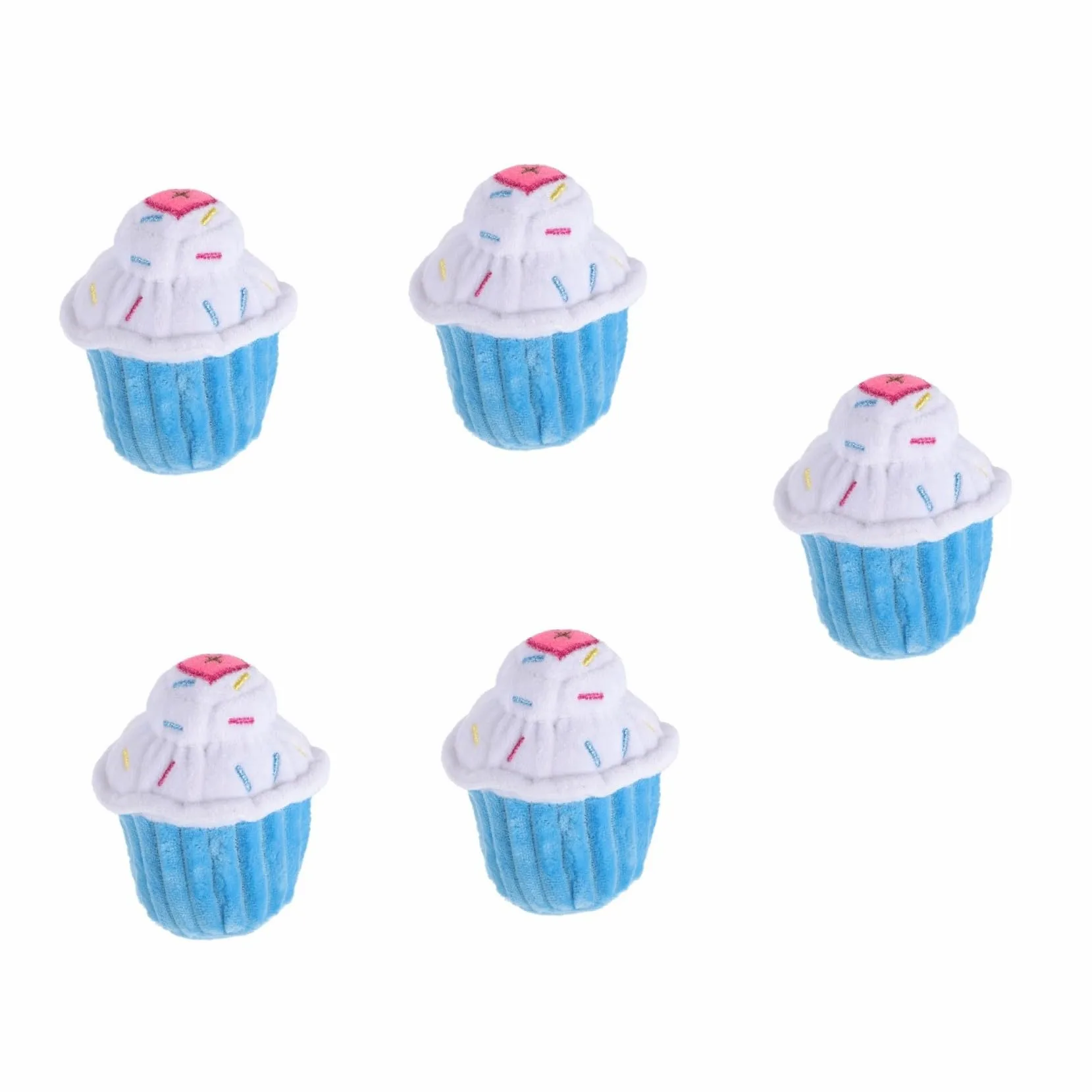 FRCOLOR 5 Pezzi Di Peluche Giocattoli Per Cani Con Cigolio Giocattoli Interattivi in ​​peluche Per Cuccioli Molari Pulizia Dolcetti Ciucci in Peluche Da Masticare Divertimento Compleanno