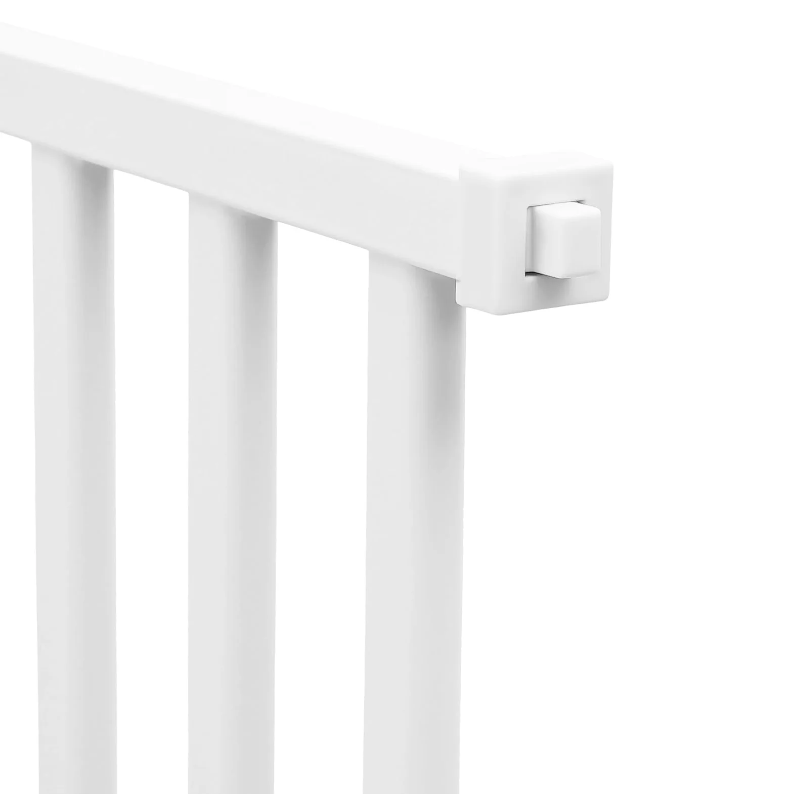 Cancelletto per Gatti 150cm Porta Extra Alta, Porta Senza Fori per Animali Domestici, Cancelletto Estendibile per Gatti, Regolabile 76-85cm, Distanza Tra Aste 3.5cm, Apertura Porta 180°