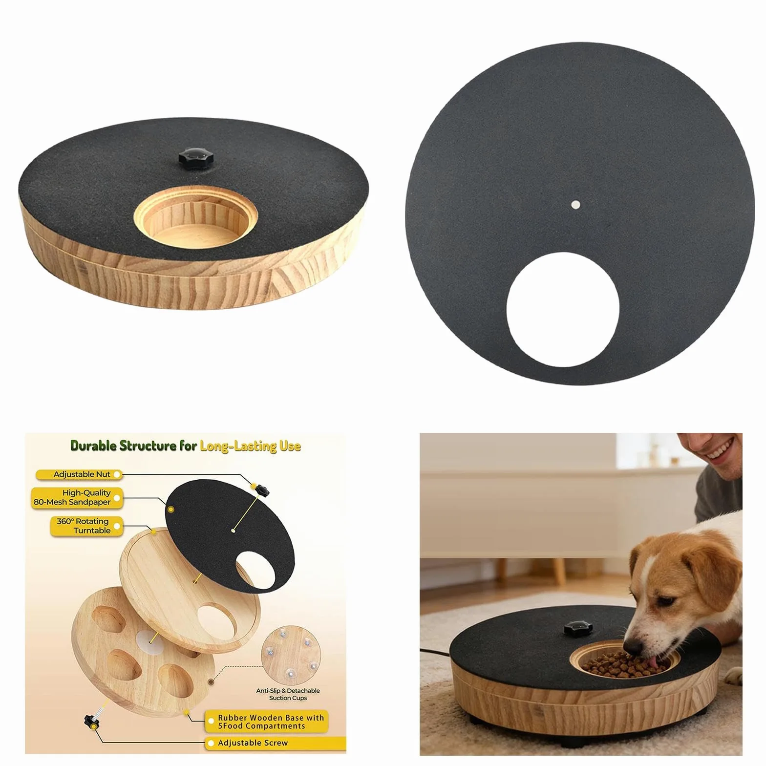 kowaku Graffio per Unghie Cucciolo Limatura Unghie Portatile Durevole Carta Vetrata, con Alimentatore