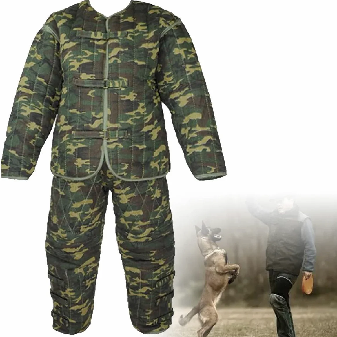Tuta da addestramento per Cani, Tuta Professionale per Protezione del Corpo di Grandi Dimensioni per Cani Giacca e Pantaloni da addestramento per Cani della Polizia