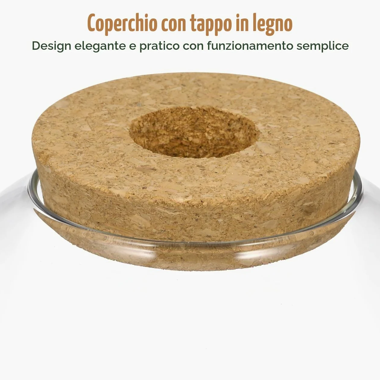 ULTECHNOVO Vaso Per Terrario in Vetro Con Tappo in Sughero Contenitore Per Piante Idroponiche E Micro Paesaggi Bottiglia Decorativa Per Piante Succulente Felci Bromelie Decorazione Casa Ufficio