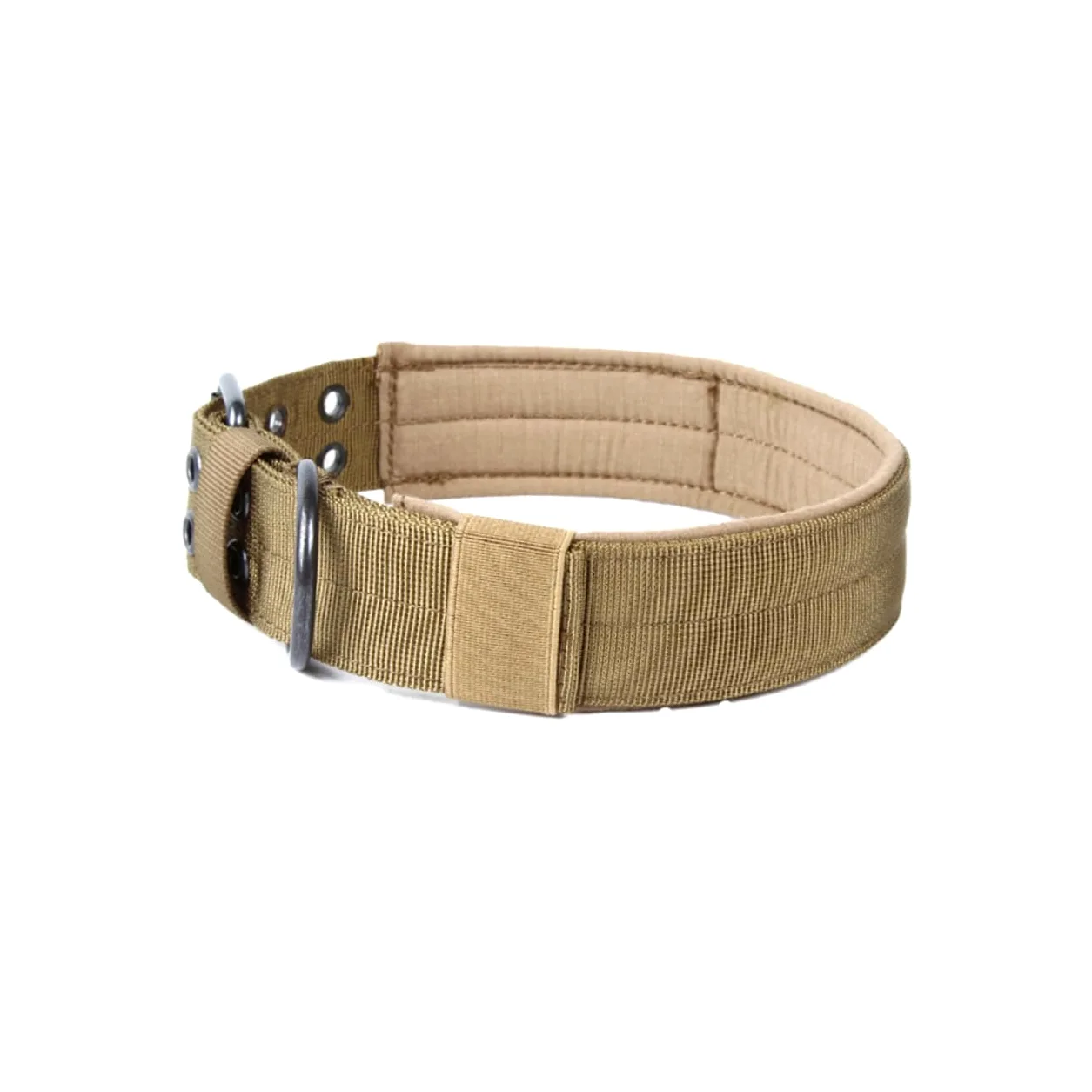 Mipcase 3 Pezzi Collare Per Cani in Nylon Con Fibbia in Metallo Dal Design Circolare Per Taglie Facili Da Attaccare Con Targhetta Identificativa Marrone
