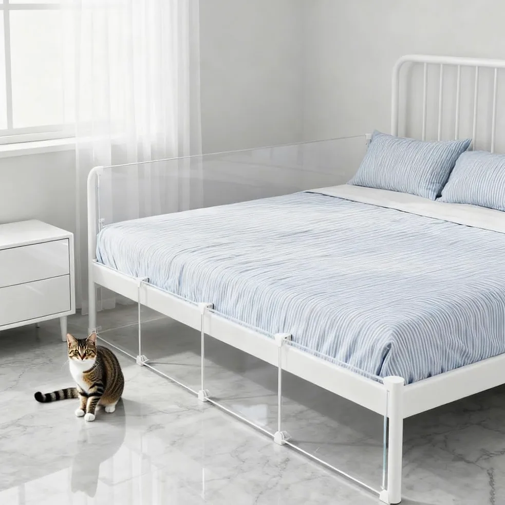 Protezione multiuso for fessure, pannello di protezione sotto divano e letto for animali domestici, barriera for mobili staccabile for impedire l'accesso e la perdita di giocattoli(120cmx20cm)