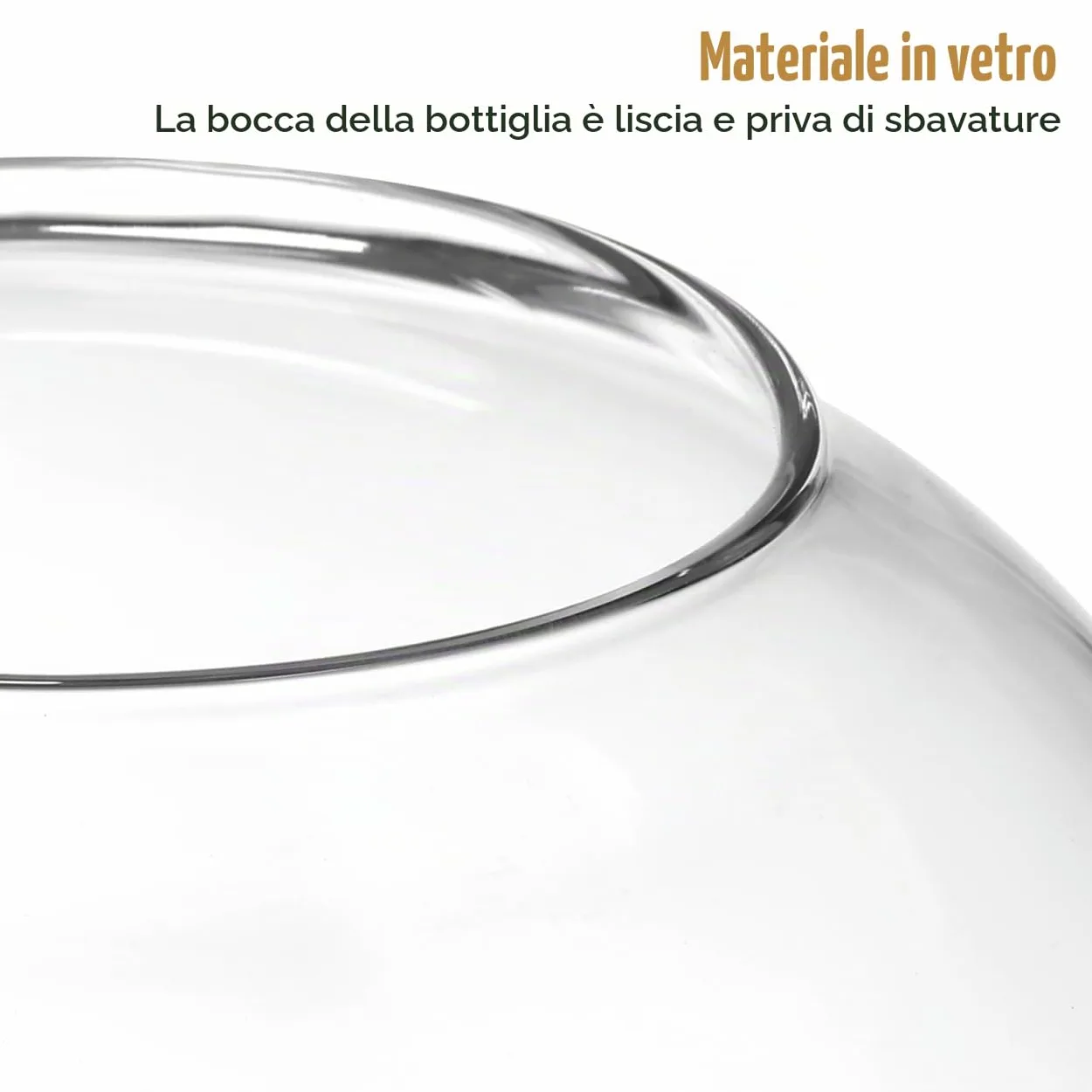 ULTECHNOVO Vaso Per Terrario in Vetro Con Tappo in Sughero Contenitore Per Piante Idroponiche E Micro Paesaggi Bottiglia Decorativa Per Piante Succulente Felci Bromelie Decorazione Casa Ufficio