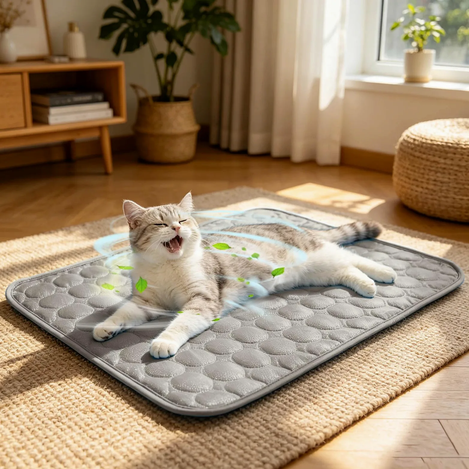 Tappetino Refrigerante Cane, Tappetino Rinfrescante per Cani Gatti | Cuccia Refrigerante Lavabile, Cuscino Raffreddamento in Nel Caldo Estate, per Animali di Piccola Media Grande
