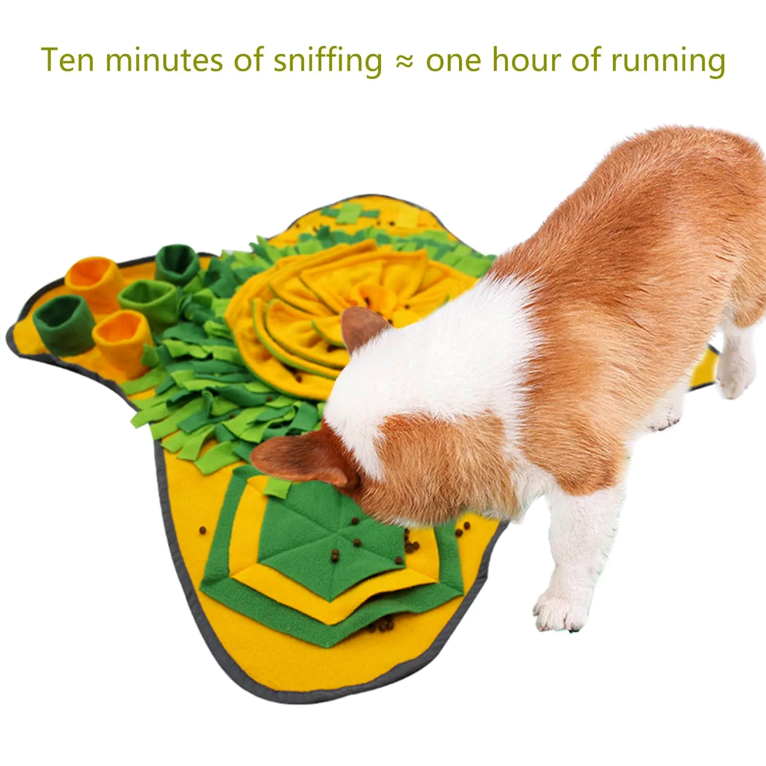 Cane Peluche Snuffle Mat Ripieni Trattare Dispensing Fiore Interattivo Masticare Alleviare Lo Stress Migliorare Per La Salute