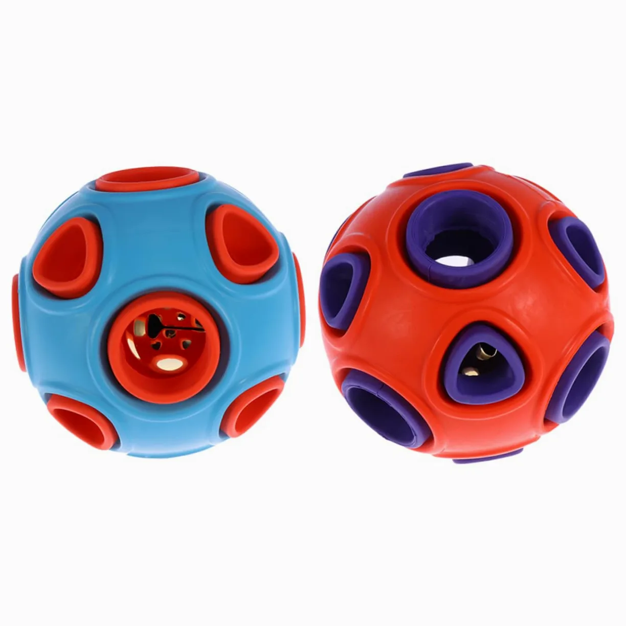 BESPORTBLE Giocattolo per Cani Interattivo in Gomma Resistente al Morso Suoneria per Stimolare Gioco la Pulizia dei Denti 2 Unitá