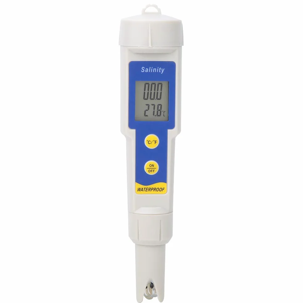Tester Di Salinità Portatile Digitale Misuratore Con Compensazione Temperatura Per Acquari E Soluzioni Saline