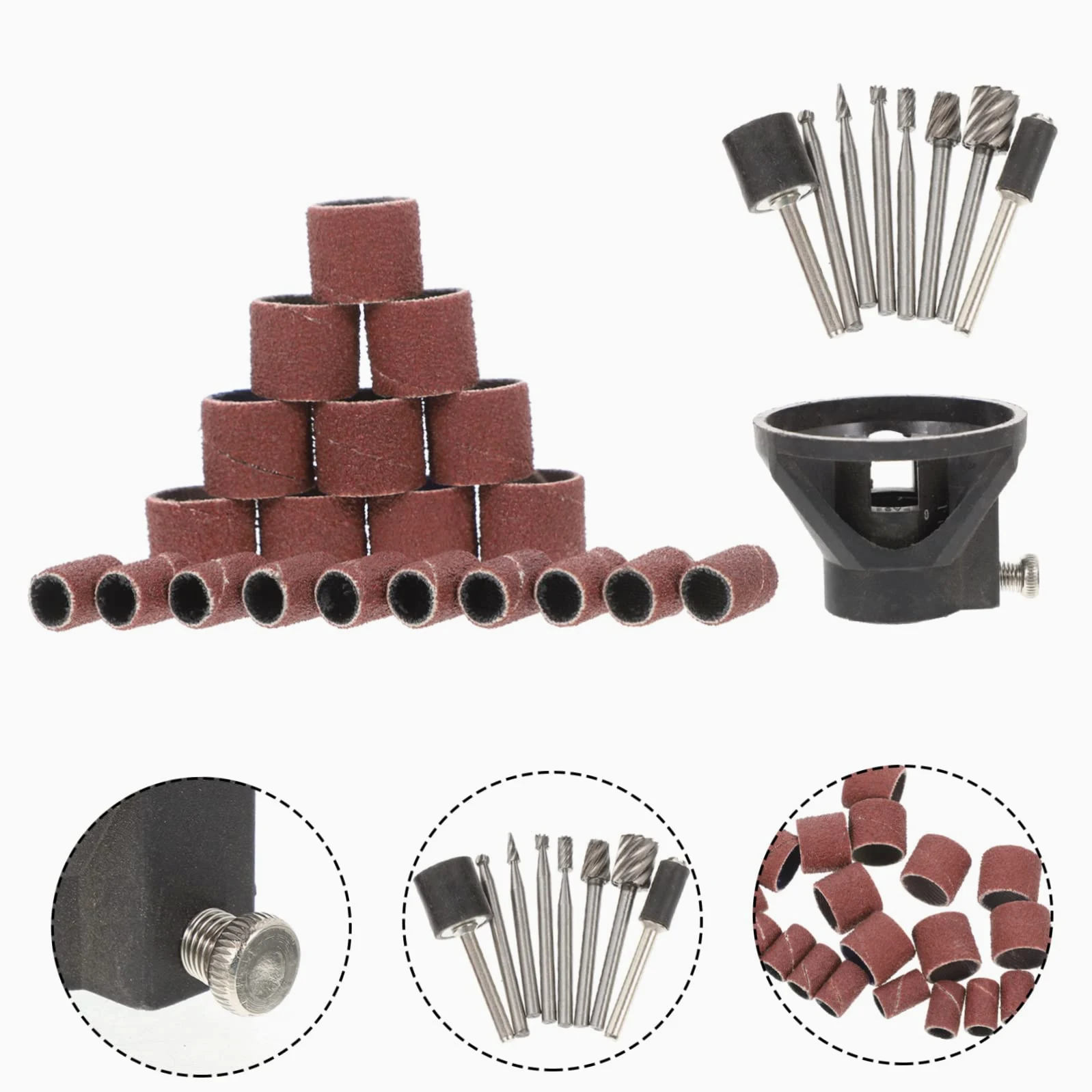 YARNOW 4 Set Cerchio per Lucidare Le Unghie Kit Smalto per Unghie per Animali Domestici Lucida Unghie per Gatti Strumenti per Unghie del Negozio di Animali Zampe di Cane Tela Abrasiva