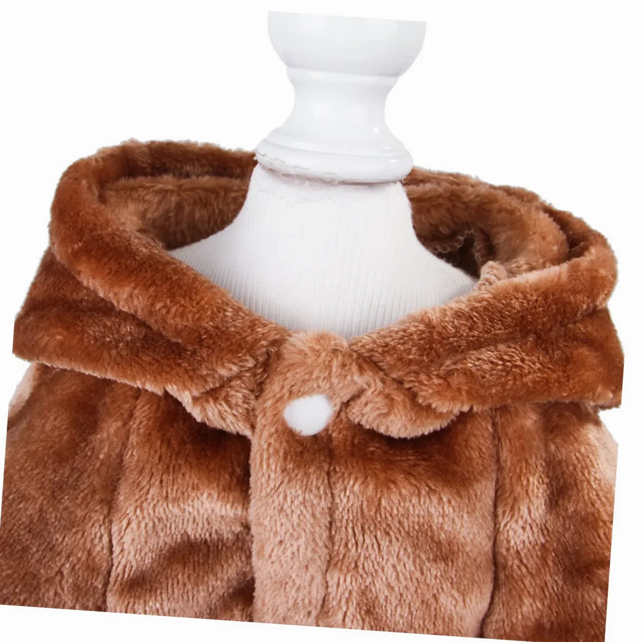 BESPORTBLE 3 Pezzi Impermeabile per Cani alla Moda Caldo Cappotto per Cani Adorabile Gilet in Pile di Corallo A Forma di Orso per Animali Domestici per Eventi Speciali