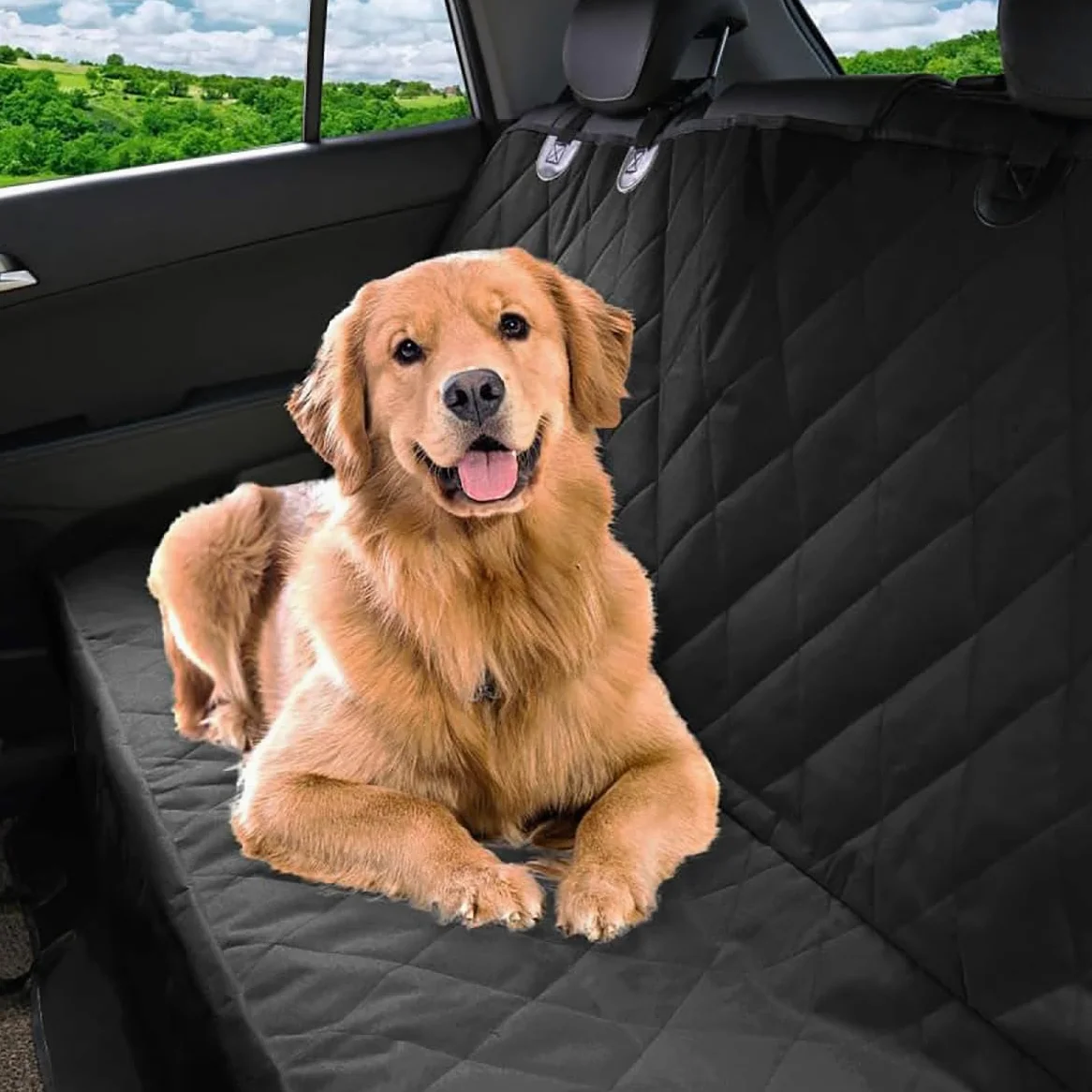 Coprisedile Posteriore Auto per Cani, per VW Caddy Maxi 5 (V) SB I 2020-2024 Coperta per Cani, per Auto, per Il Sedile Posteriore,Antiscivolo e AntiGraffio