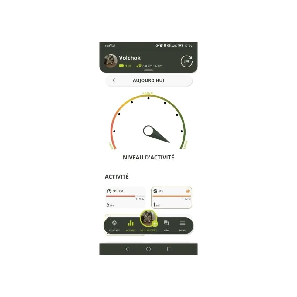 Kippy EVO | GPS per Cani - Localizzatore per Cani e Gatti Impermeabile con GPS per collare - Tracker di Attività e Salute del tuo Cane, con Recinto Digitale e Notifiche - Colore Grigio