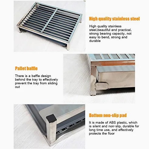 Vasino per addestramento del cane – Lettiera in acciaio inox con vassoio per uso interno/esterno, tappetino per addestramento cuccioli facile da pulire