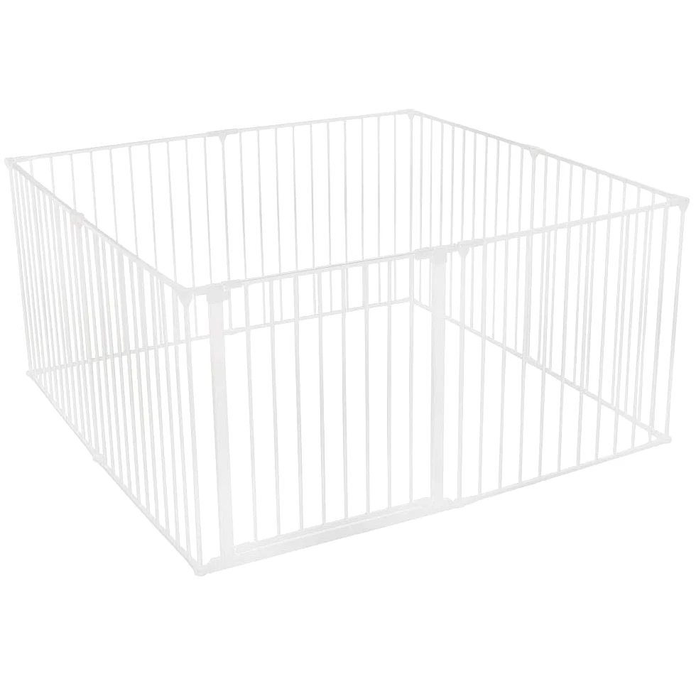 Bettacare Recinto Gioco per Animali, 144cm x 144cm, Bianco, 70cm di Altezza, Recinto per Cani e Cuccioli, Adatto ad Un Uso Interno ed Esterno, Facile da Installare