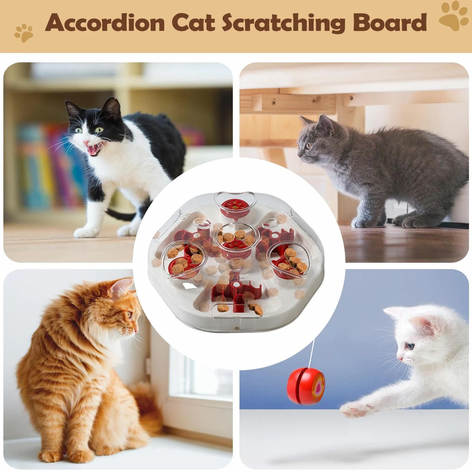 Puzzle per cani, gioco con alimentazione lenta con fori per snack, giocattolo dispenser per cani, per addestrare la dentizione masticare, giocare a casa, dalla noia e stimolazione mentale
