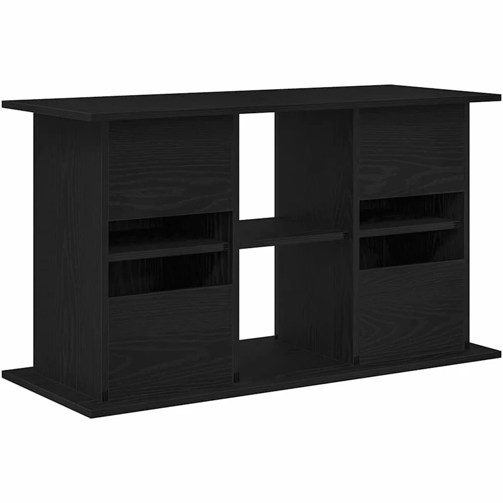 vidaXL Supporto Acquario 101x41x58 cm Legno Multistrato Rovere Nero, Mobile per Acquario, unità per Acquario, mensola per Acquario, Base per Acquario