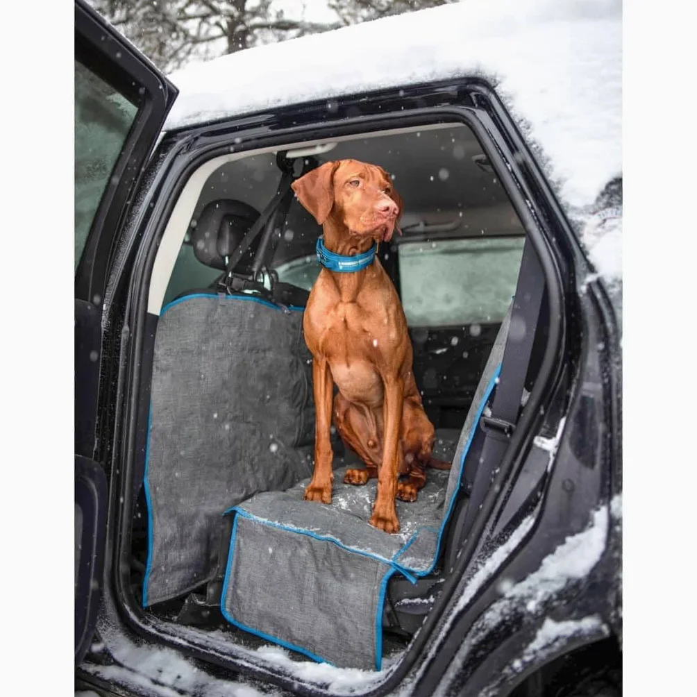 Coprisedile ad amaca Coast to Coast Kurgo per cani, coprisedile posteriore per animali domestici, copertura completa dei sedili e del vano piedi dell'auto, resistente all'acqua, antigraffio