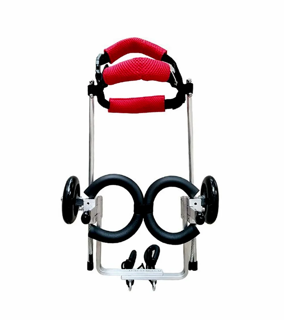 Carrello per Cani, Passeggino per Zampe Posteriori, Sedia a Rotelle per Animali Domestici per Piedi Posteriori, Portatori di Handicap/Paralisi/Disabili, 5-15 kg