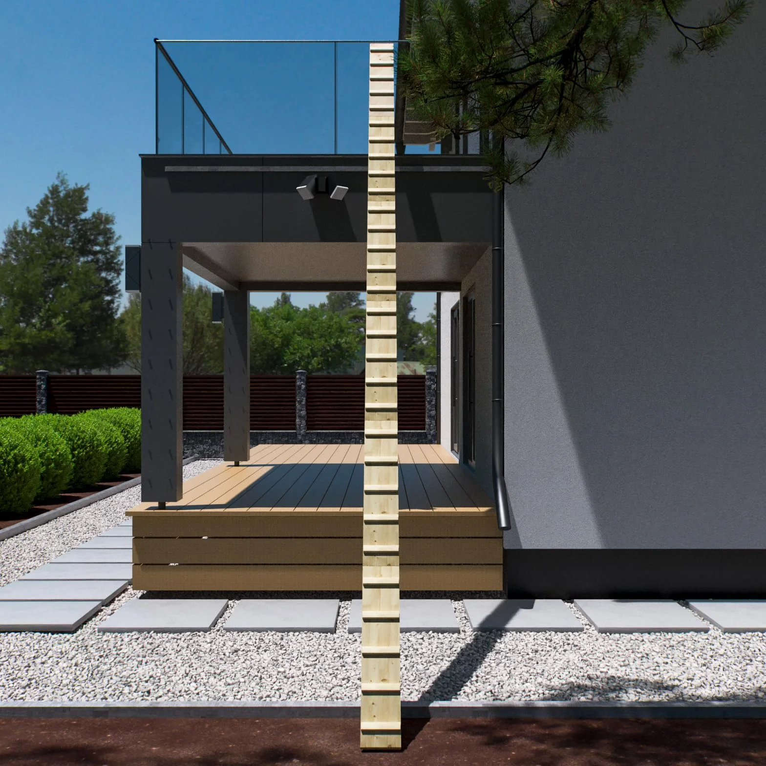Scala per gatti, gradino per gatti, per balcone, scale, 3 m, con ganci in metallo