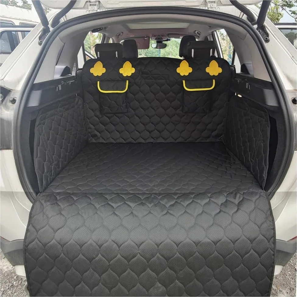 Telo Bagagliaio Auto per Cani per BMW 1er M140i 118i 120i 125i M135i 116i 135is 120d 120d 135i, Cani Tappetino Bagagliaio Auto Telo Antiscivolo Impermeabile Anti Rughe Auto Accessori