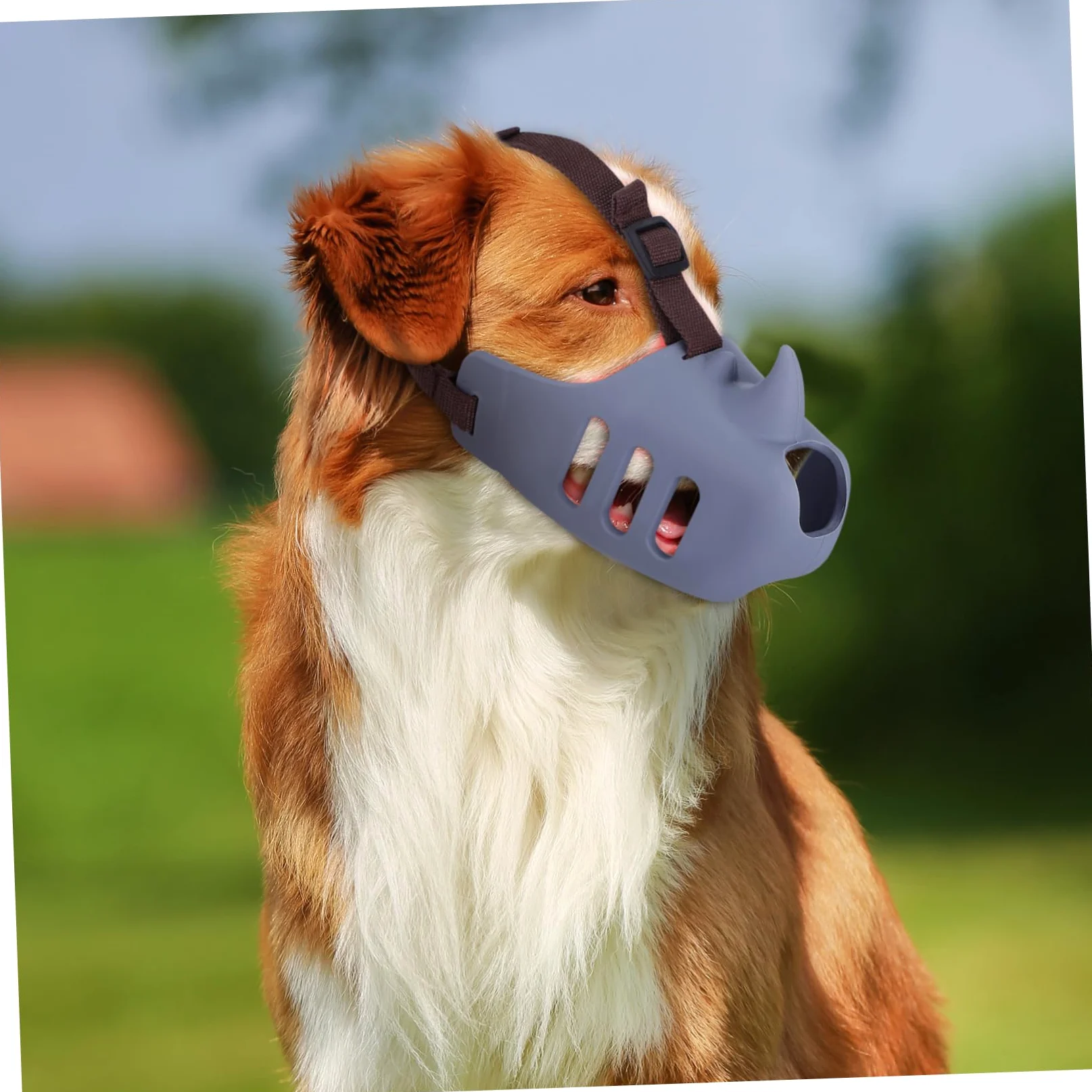 Kisangel Museruola per Cani 3 Pezzi in Silicone Morbido, Antiabbaio e Antizona, per Cani Medi e Grandi, Design Traspirante e Confortevole per Uso Quotidiano