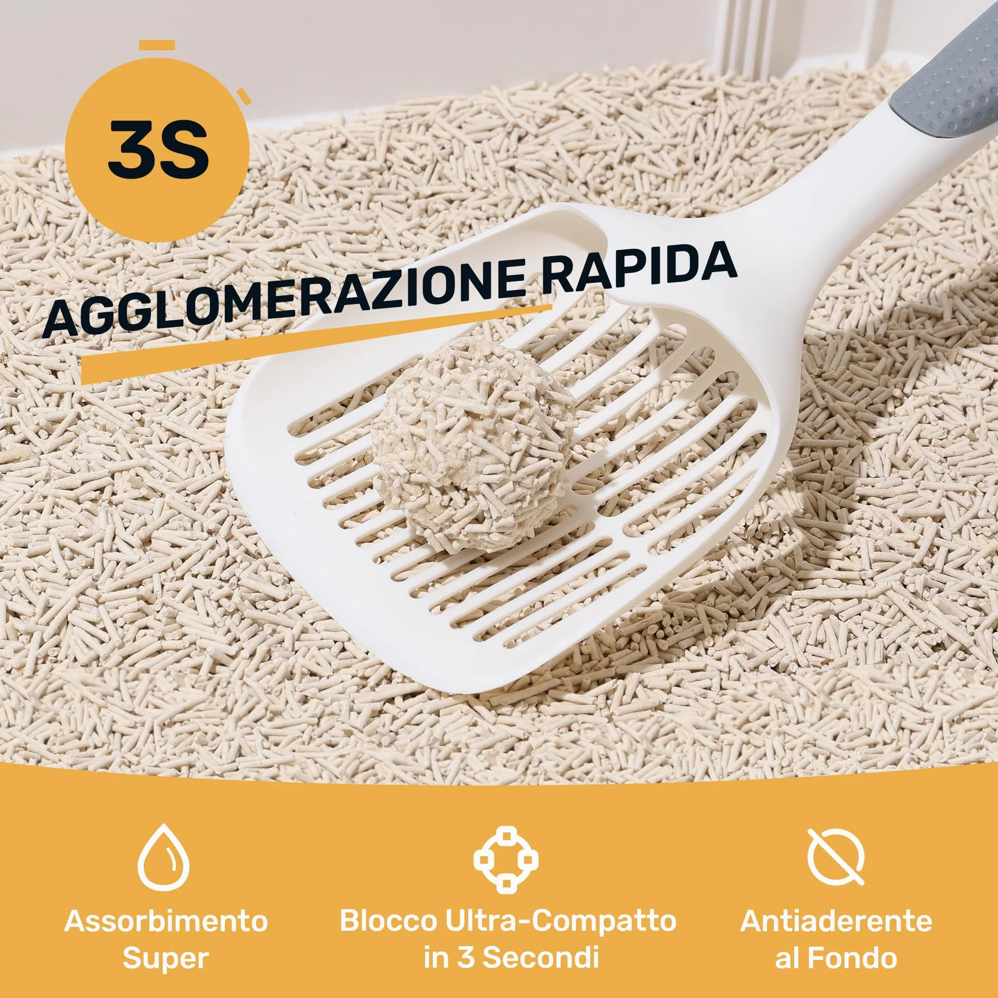 FUKUMARU Lettiera per Gatti al Tofu- 24L, Lettiera Agglomerante Naturale di Mais e Fagioli, Senza Polvere, Biodegradabile, Agglomerazione Rapida,Controllo Odori Efficace,Smaltibile nel WC.
