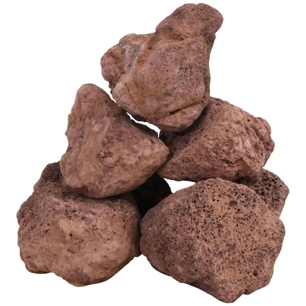Homgoday Rocce vulcaniche 10 kg rosso 10 – 30 cm, pietra decorativa per acquario, roccia vulcanica, roccia paesaggistica, filtri per acquario, laghetto, griglie a gas, pietre per barbecue e diffusore