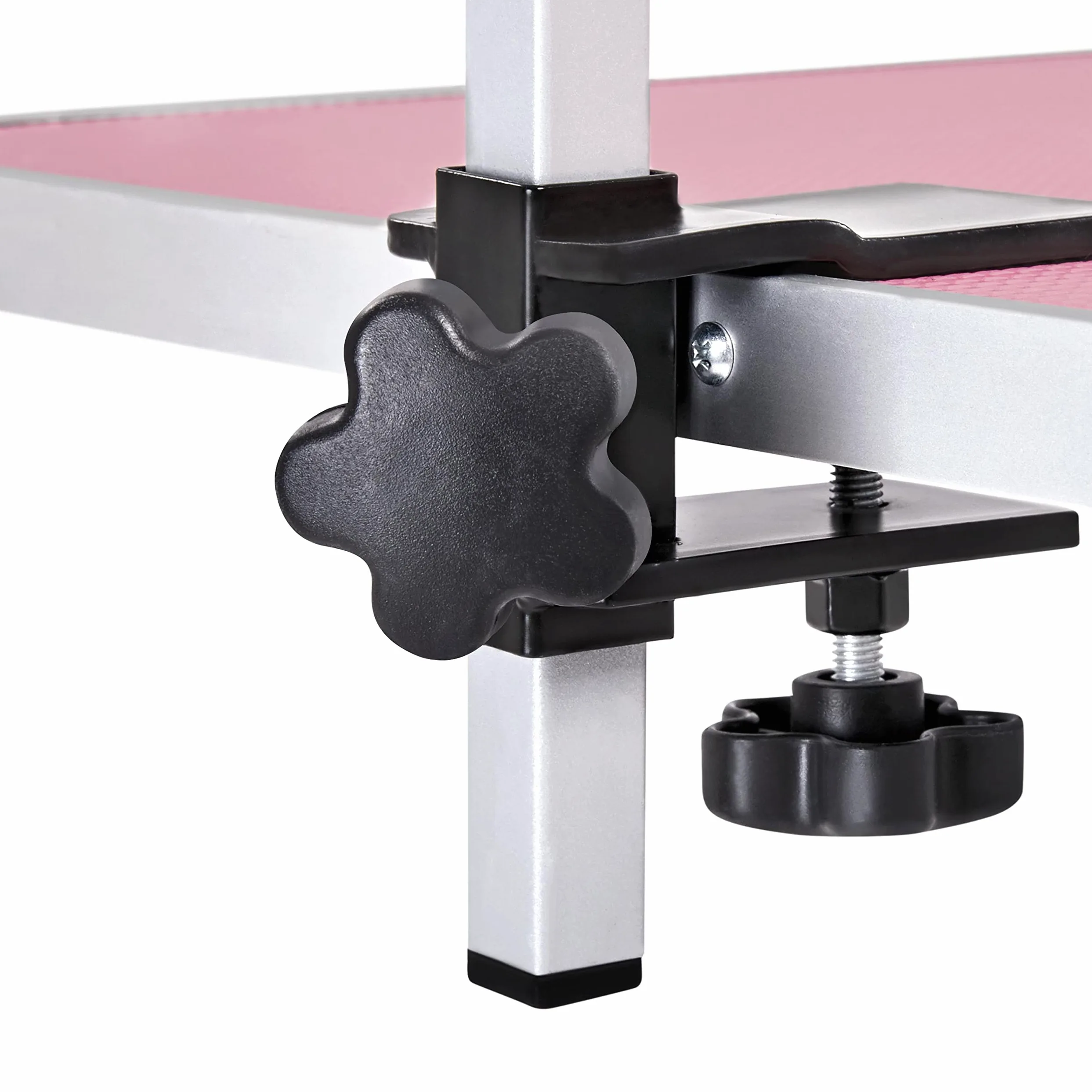 Yaheetech Tavolo da Toelettatura Cani Tosatura per Cani Gatti Animali Pieghevole Rosa 118 x 61 x 177 cm