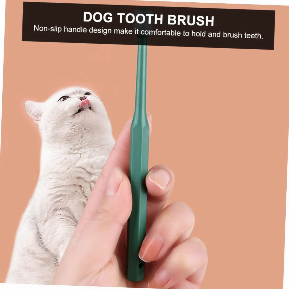 SUPVOX 3 Set Di Spazzolini Da Denti Per Cani Con Setole Morbide E Portatili Per Animali Domestici Pulizia Orale A 360 Gradi in Plastica Per Gatti E Cani 4 Pezzi*3