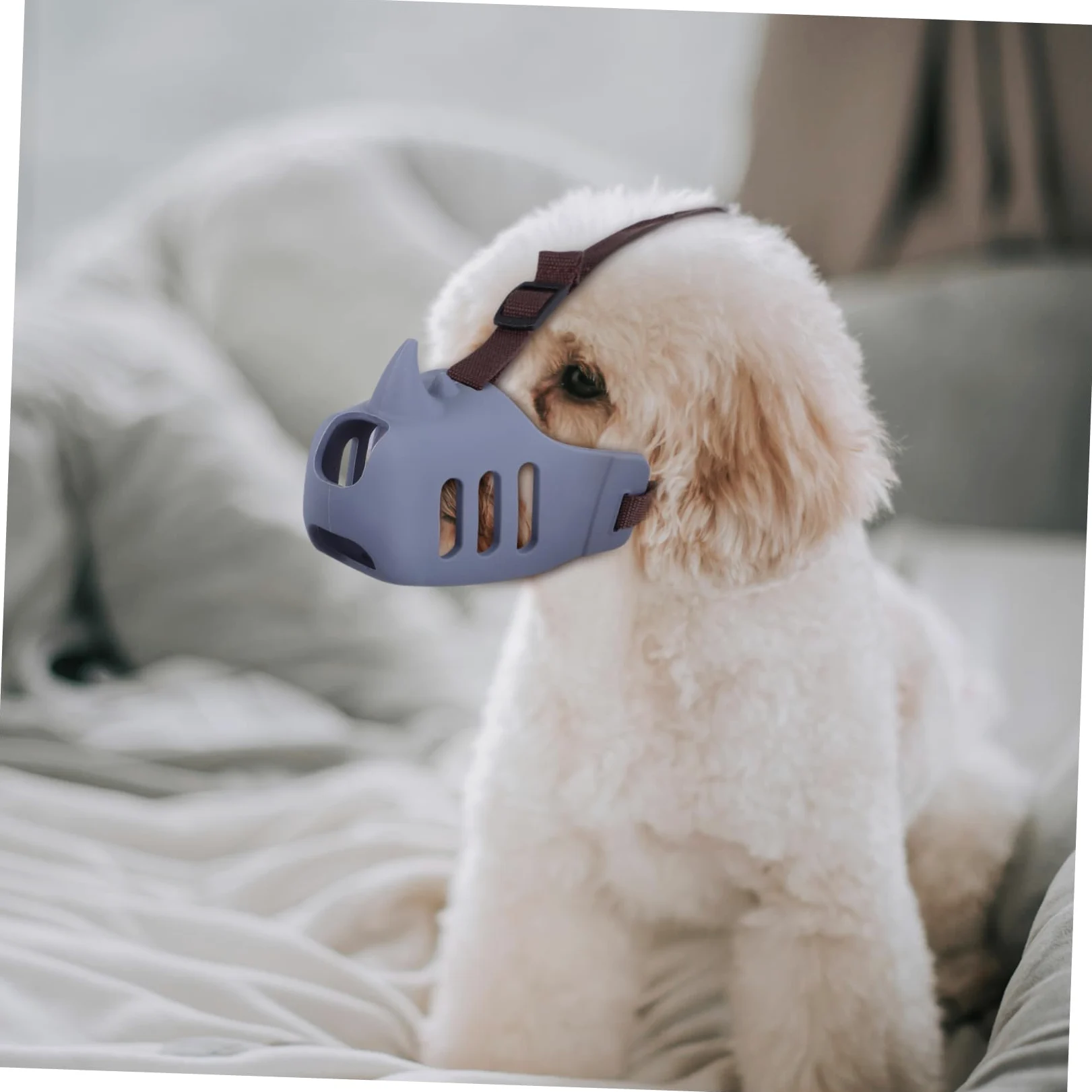 ibasenice Museruola per Cani in Silicone Morbido 3 Pezzi Antiabbaio Regolabile per Cani Medi e Grandi Comoda e Resistente per Prevenire Morsi e Masticazione
