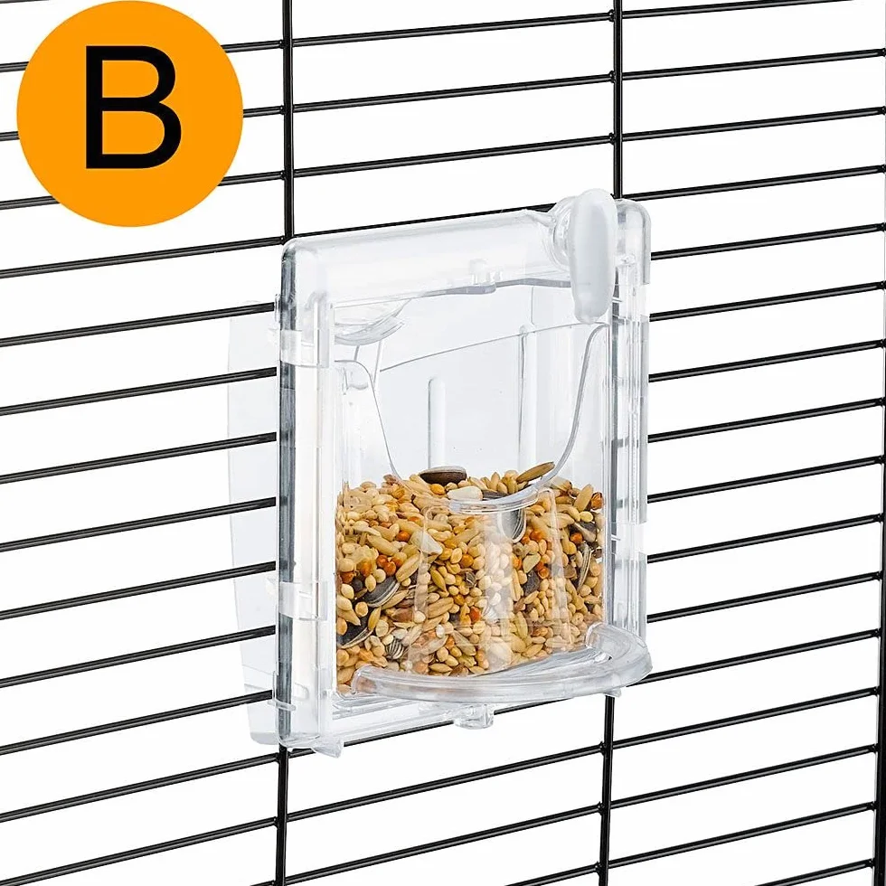 Ferplast Gabbia per Uccelli IBIZA OPEN Gabbia per Canarini, Bengalini, Cocorite, Inseparabili, in Metallo, Accessori inclusi Posatoi Mangiatoie Girevoli, 49,5 x 30 x h 69 cm.