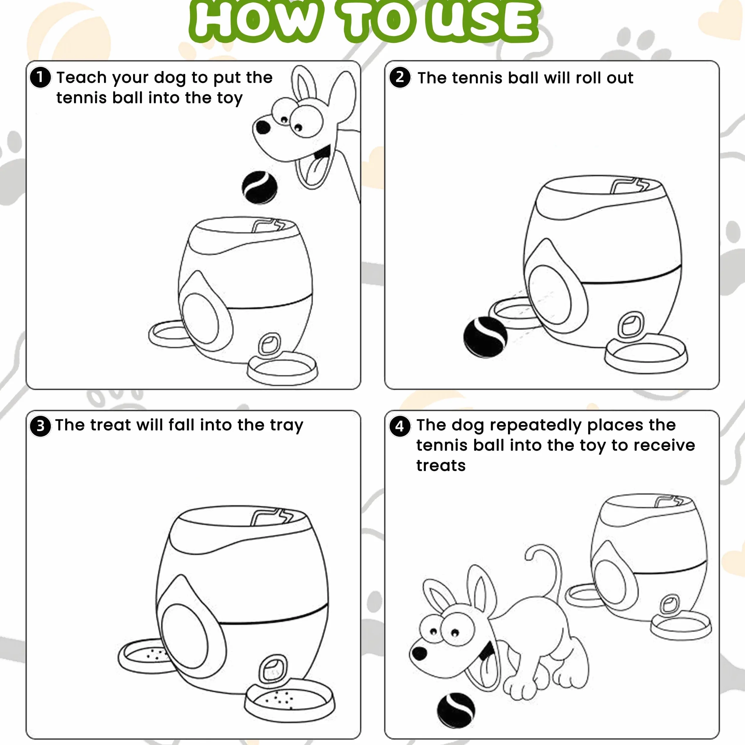 Abull - Giocattolo puzzle per cani, giocattolo interattivo per cani, migliora il QI degli animali domestici e li tiene occupati, dispenser 2 in 1 e alimentatore lento per mangiare sano, divertente e