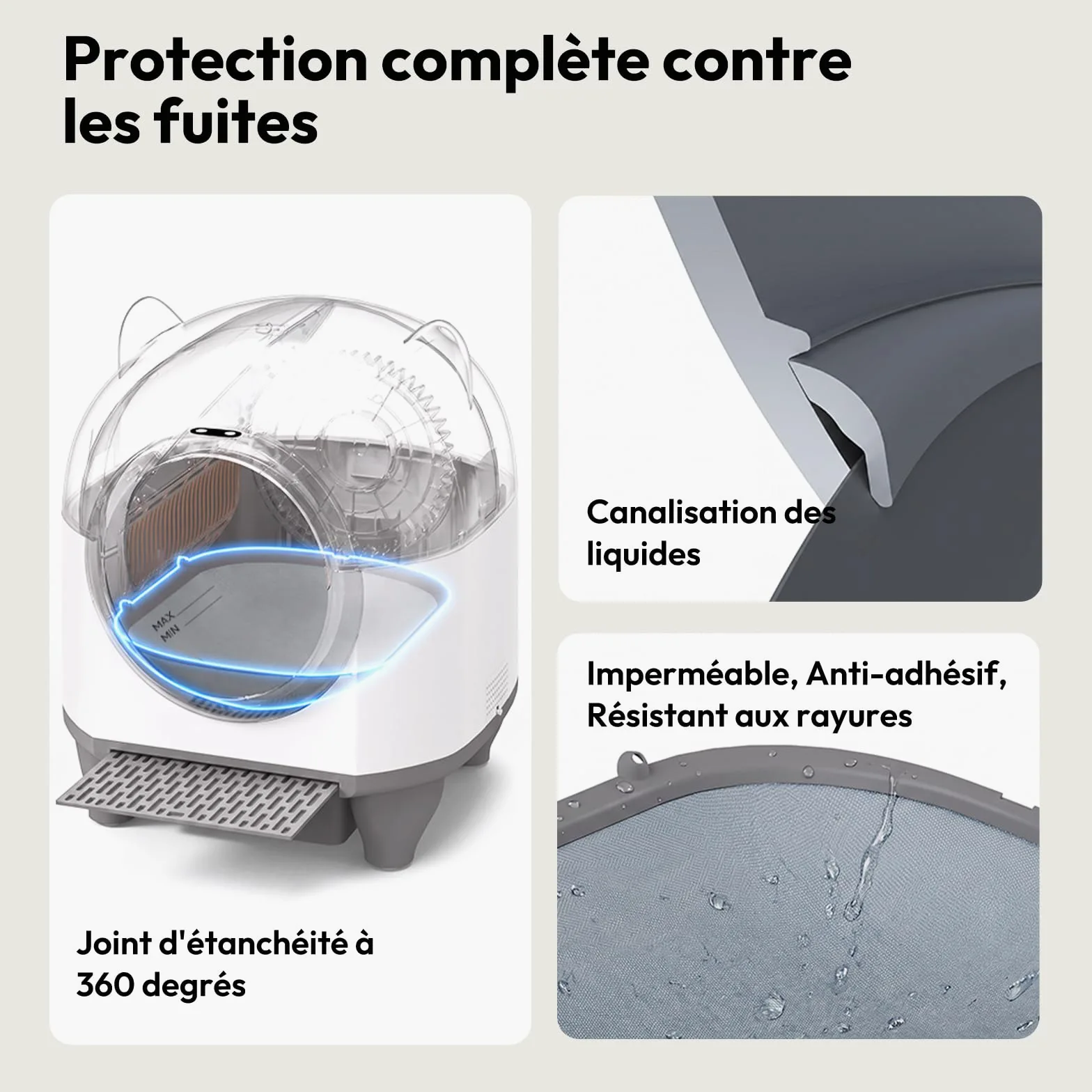Devoko Lettiera Gatto Autopulente 90 L, Lettiera Autopulente per Gatti | con APP, Condivisibile tra Più Utenti, Lettiera Gatto con Sensori Multipli, con Pedana e Tappetino, Anti-Odore, da 1,5 a 10kg