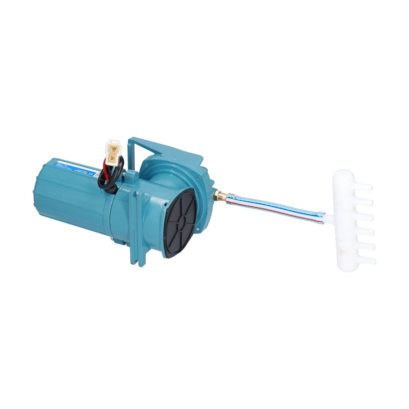 Pompa per Ossigeno DC 12V 18W 38L/h, Aeratore per Acquario 12V con Motore a Magnete Permanente, Pompa Aria Senza Olio per Stagno e Acquacoltura