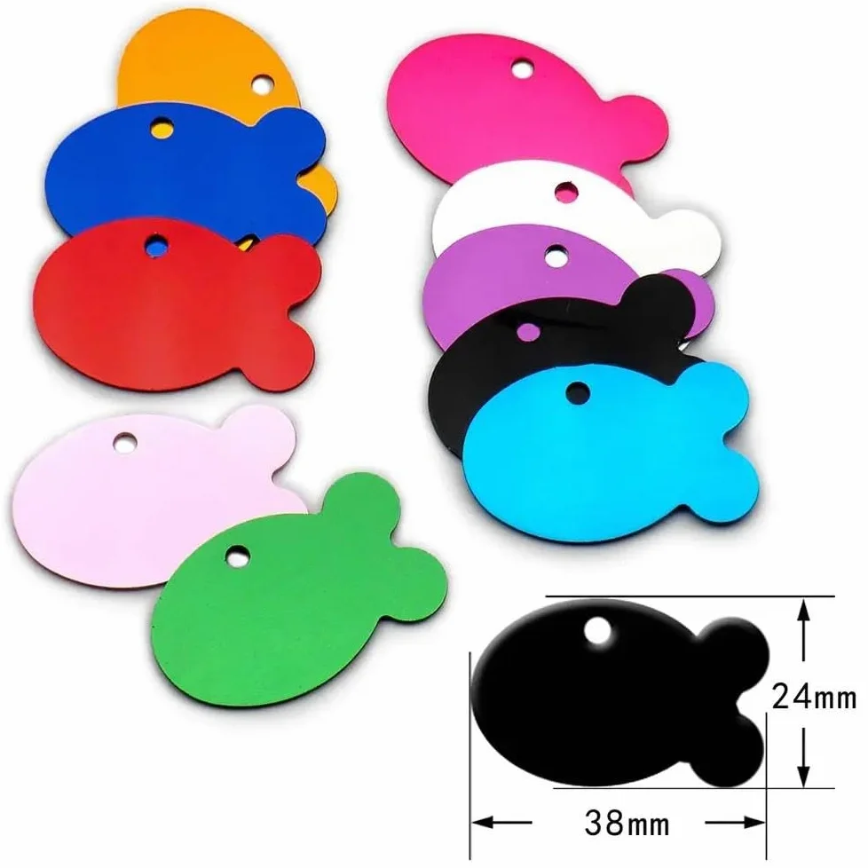 100 Pezzi Etichette Identificative Vuote Per Animali Domestici Etichette Fai Da Te Incise Per Cani E Gatti Etichette Personalizzate Per Animali Domestici Targhetta Identificativa In Alluminio P