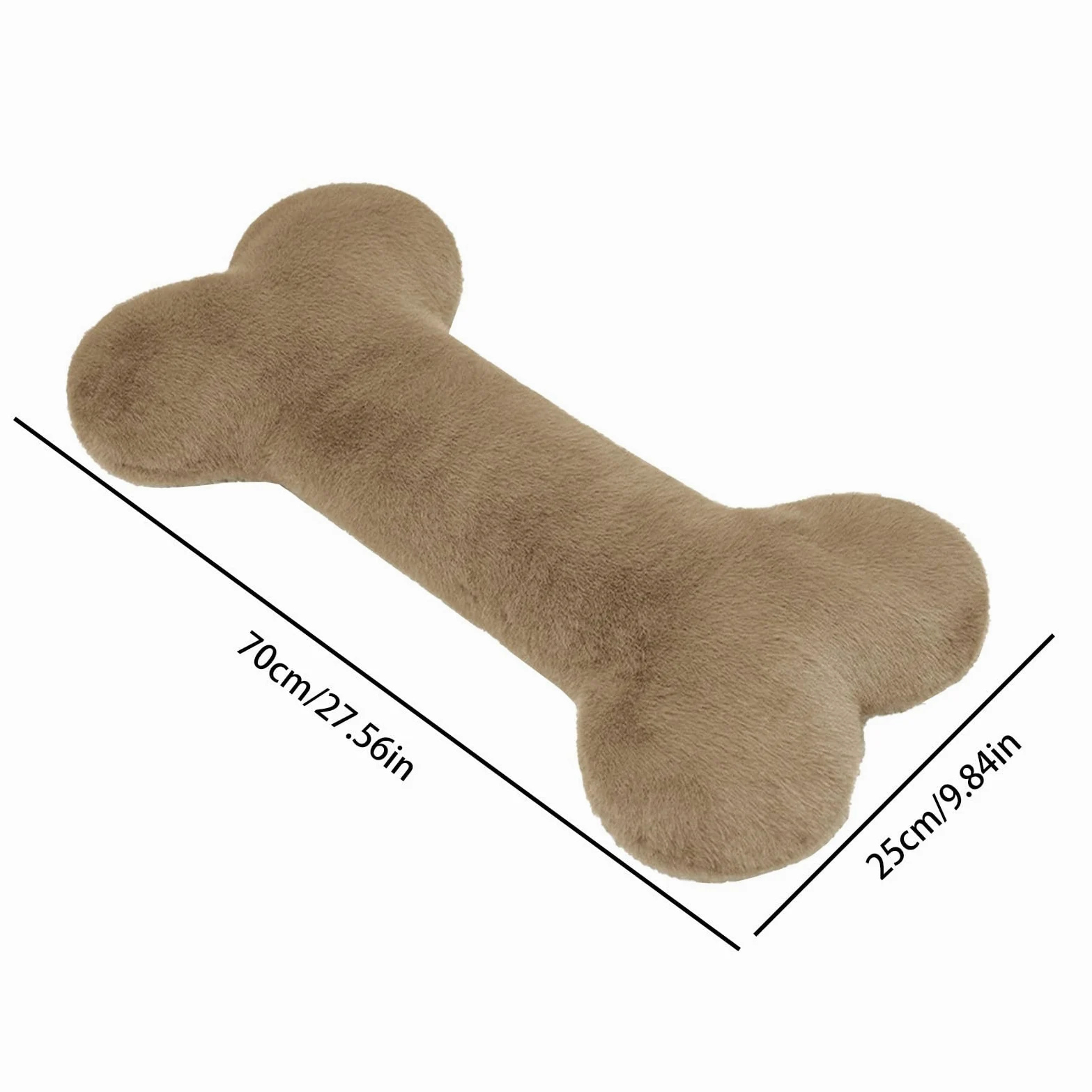 Peluche Osso Giocattolo Per Cani 70 Cm Giocattoli Da Masticare Per Cuccioli | Cuscino Morbido Per Cuccioli Per Amanti Degli Animali Appartamento Ufficio Cuccia Sonno Rilassamento