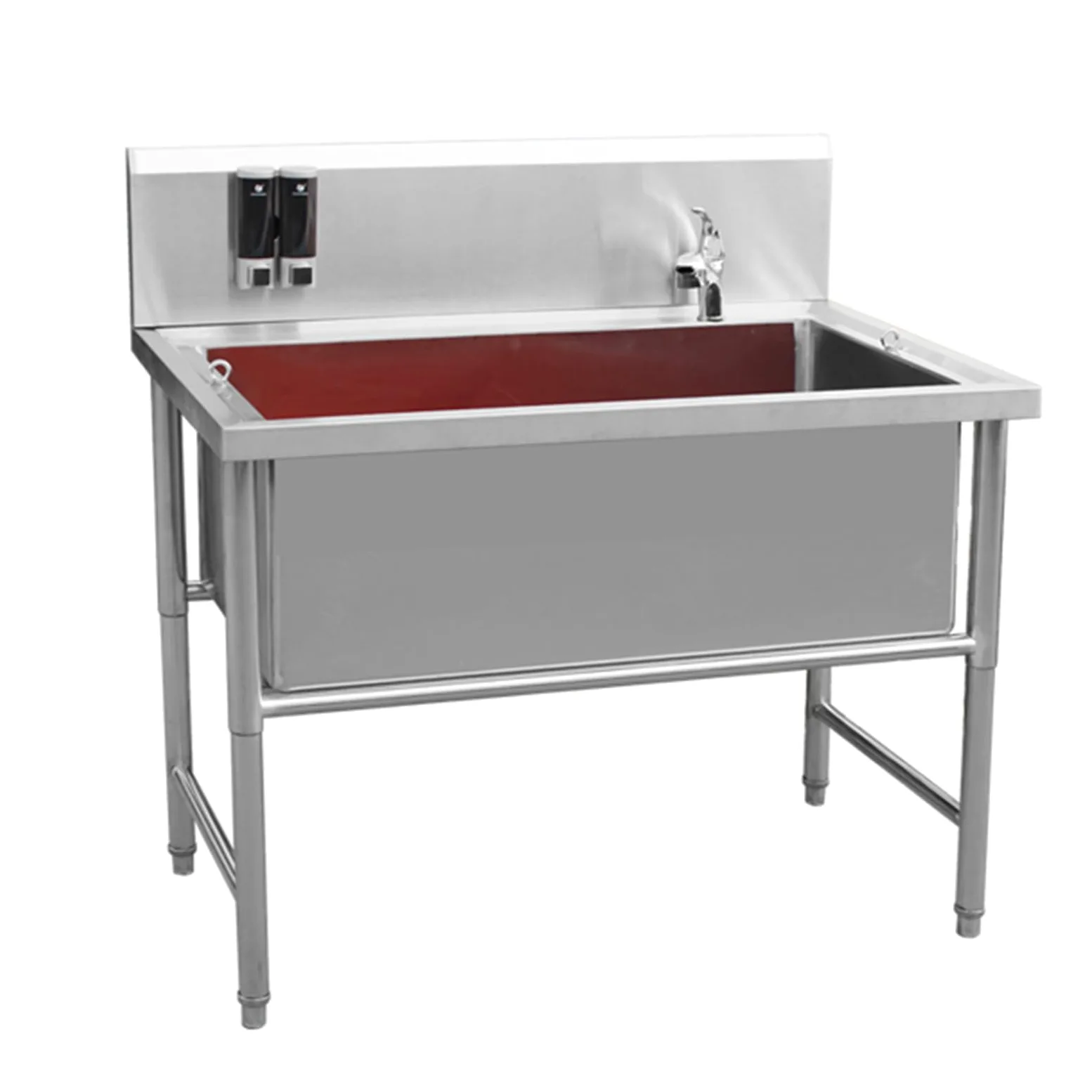 Vasca Per Toelettatura Cani, Vasca Da Bagno Professionale Per Cani In Acciaio Inossidabile, Con Accessori Per Rubinetti, Stazione Di Lavaggio Per Cani, Stazione Di Lavaggio Per Cani Per La Casa(100*60