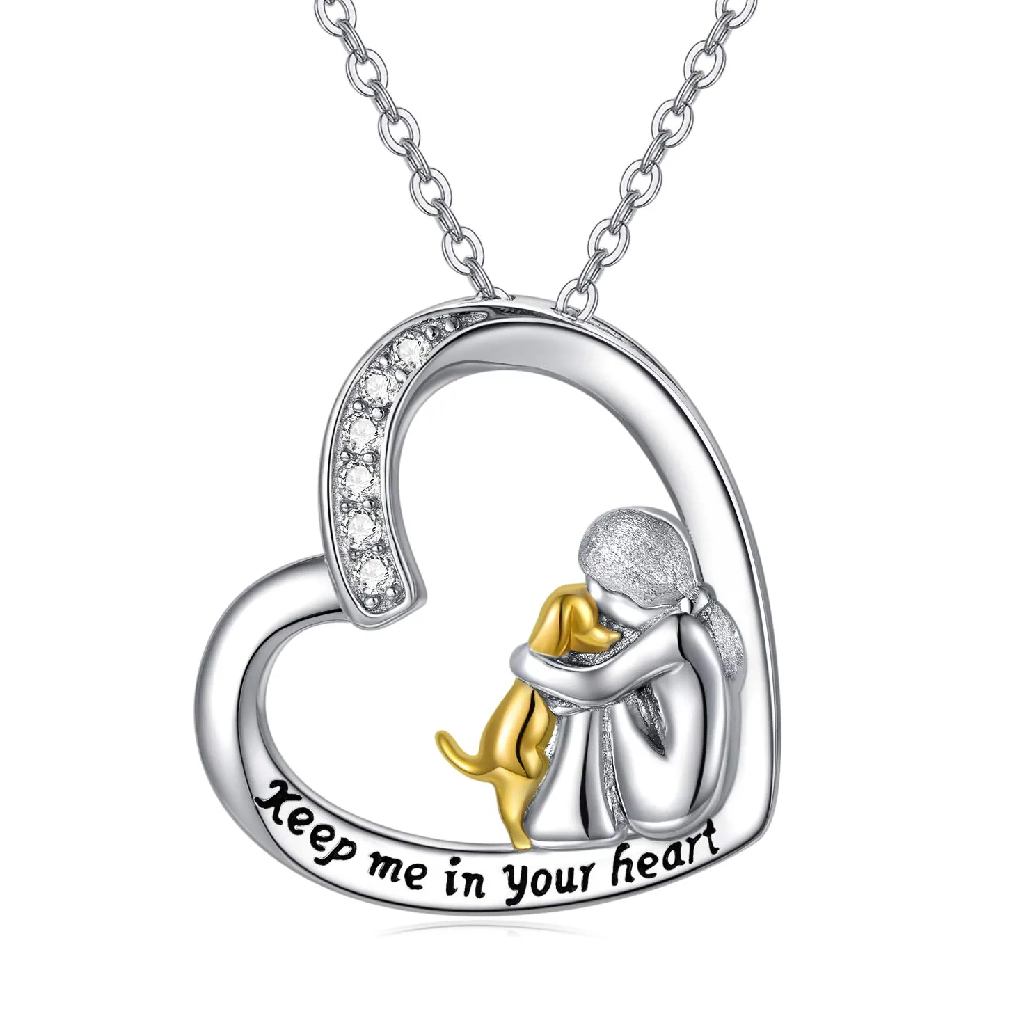Collana con ciondolo a forma di cane, in argento Sterling 925, per ceneri e ceneri, regalo commemorativo a tema cane