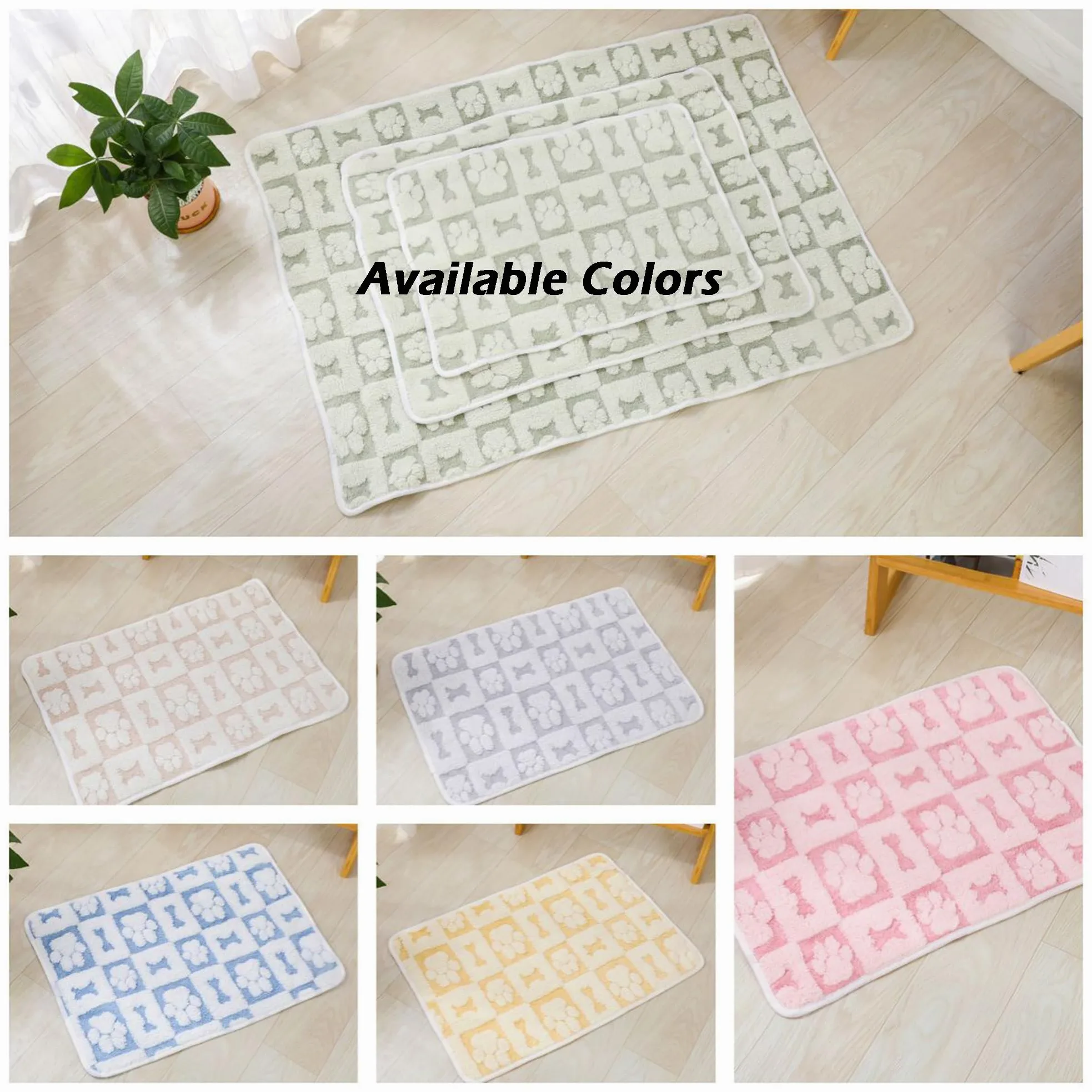 Confezione da 2 coperte calmanti per animali domestici, lavabili, per gatti e cani, con stampa di zampe, coperte calmanti per cani e gatti, coperte per cuccioli (160 x 100 cm, verde)