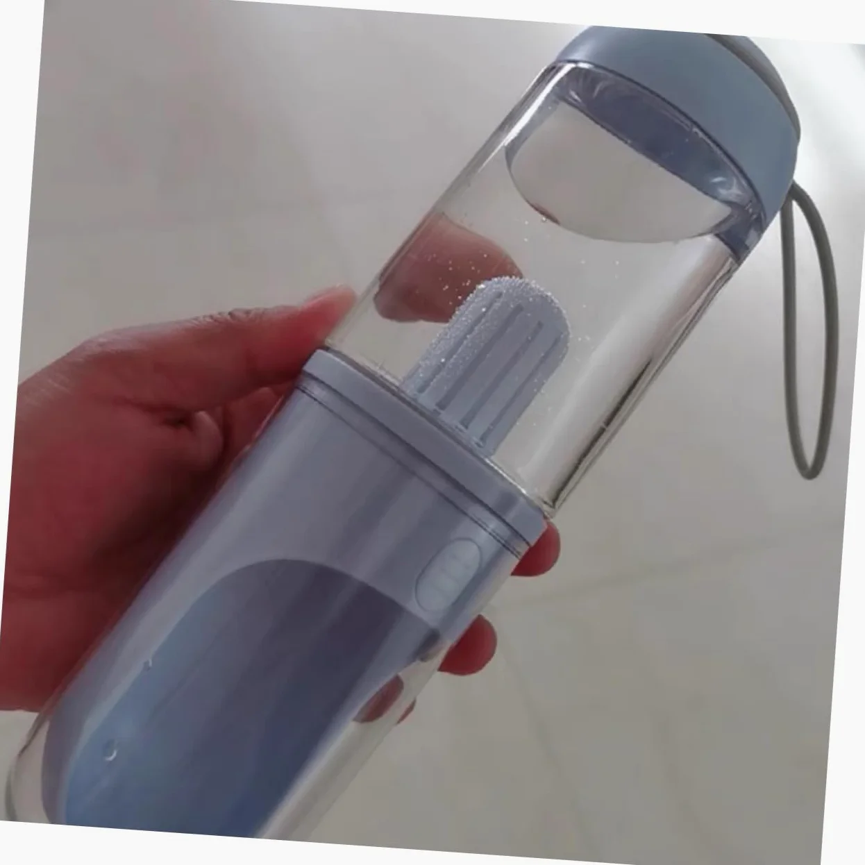 WOONEKY Borraccia Portatile per Cani e Gatti da 330ml, Apertura Ampia e Uso Mano, per Uscite e Passeggiate
