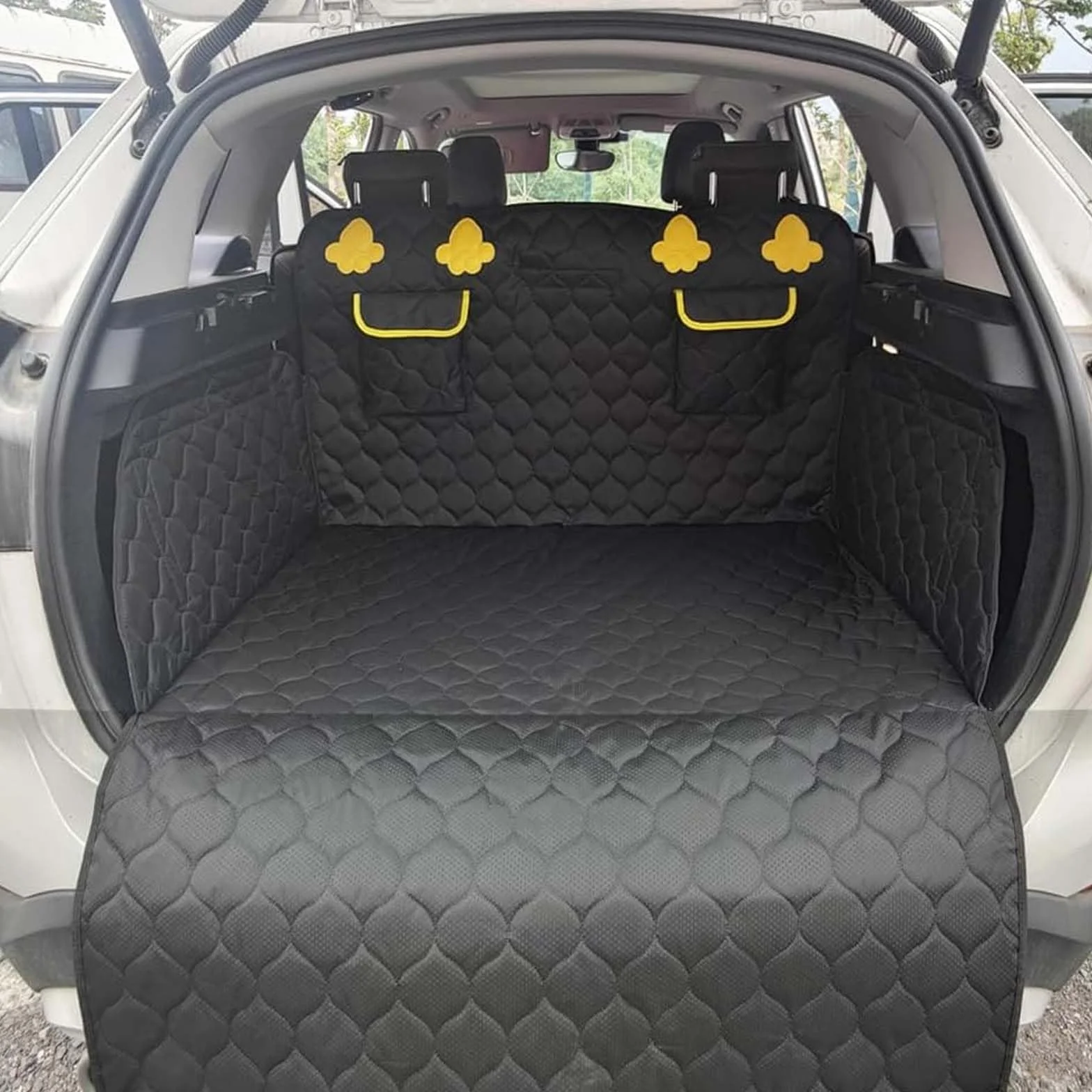 Tappeto Bagagliaio Auto Cani per kuga 2013-2023, Protezione Tappetini Fodera Pelle Impermeabile Lavabile Antiscivolo Accessori Interni
