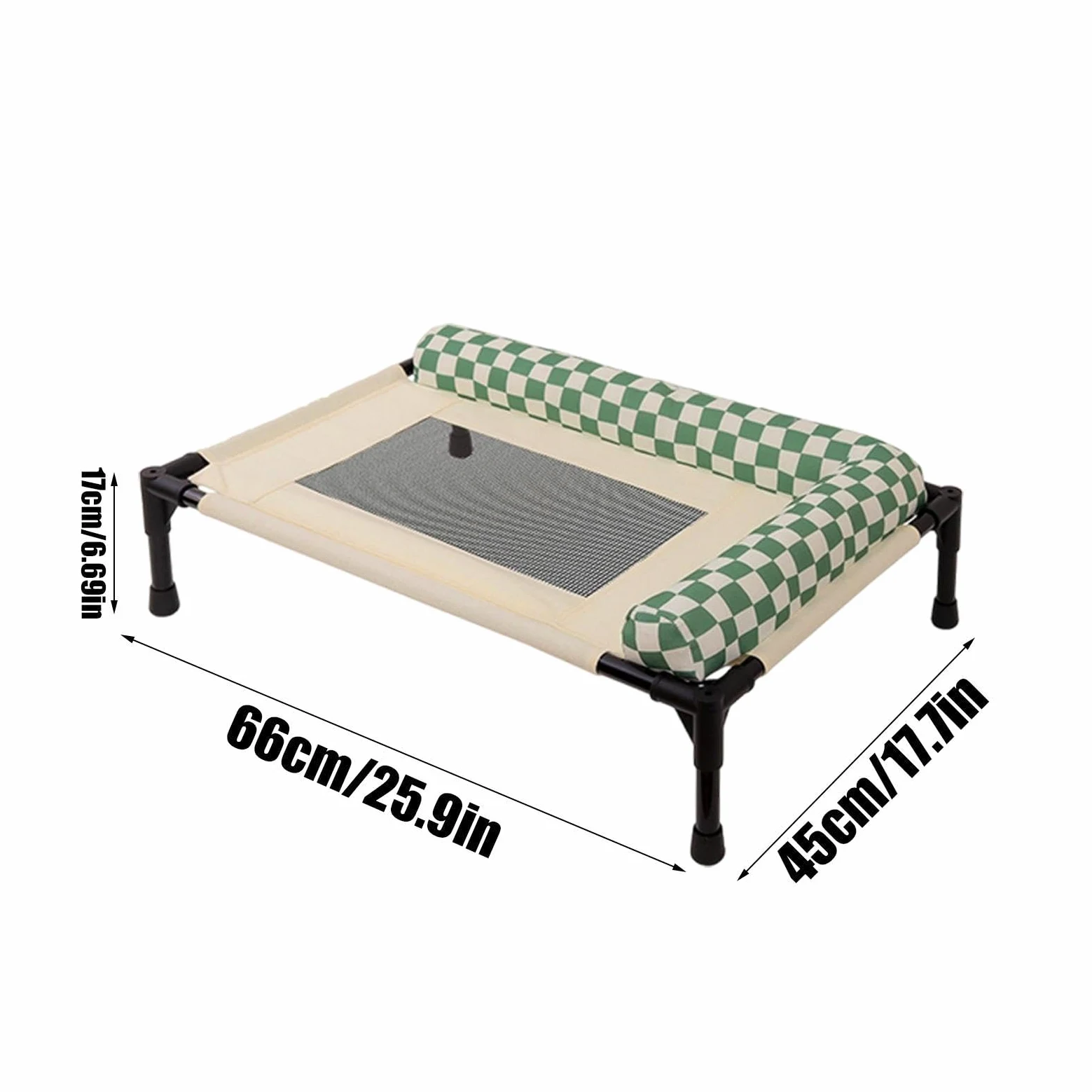 Generico Erhöhtes Hundebett Off Ground – Atmungsaktiv Abnehmbar Waschbar Haustierliege | Erhöhtes Tierbett Für Hunde Katzen Unter 13,6 Kg – Indoor Outdoor Kühlung Camping Garten Komfort Schlafplatz