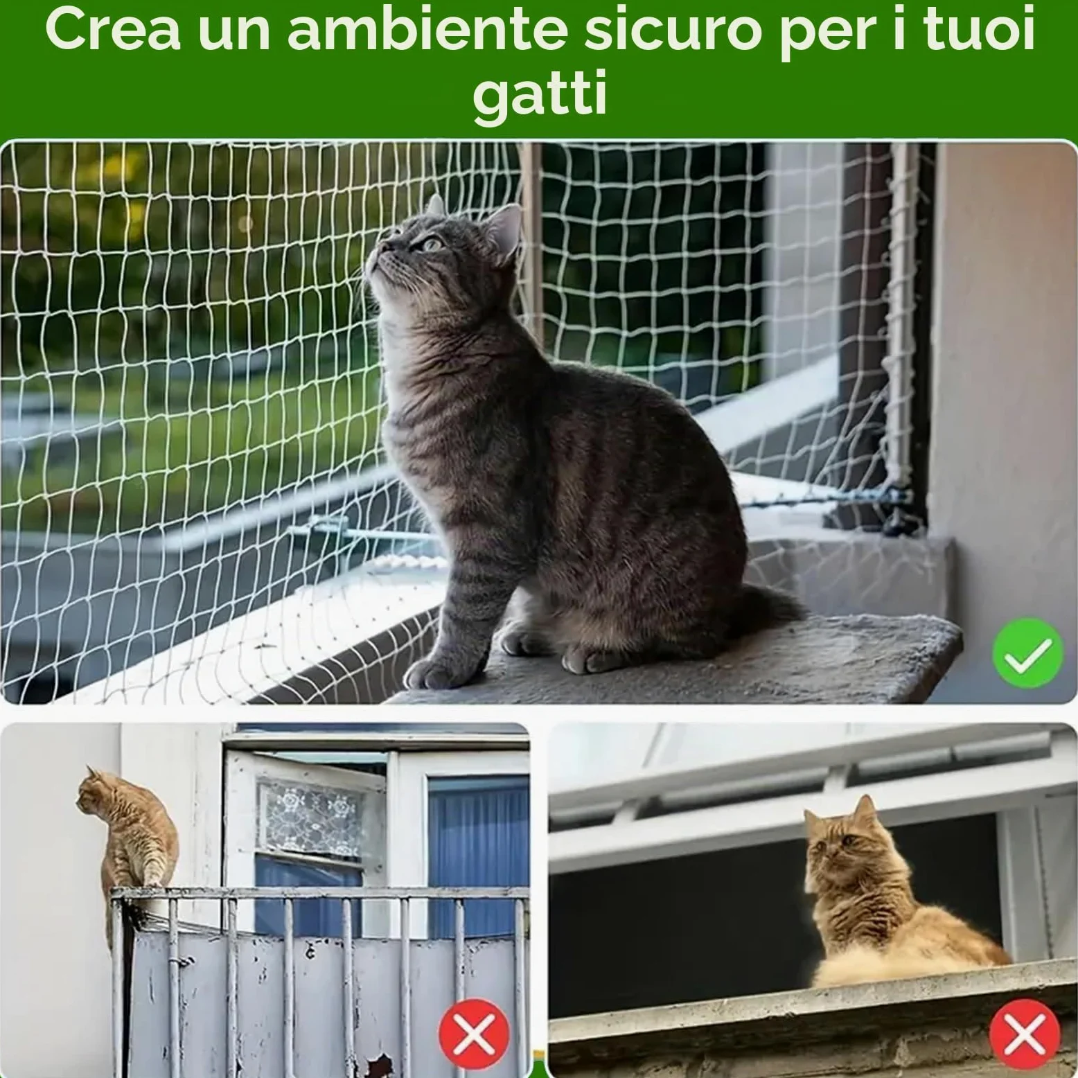 Rete Gatti Balcone,Rete per Gatti,Rete Protezione Gatti Balcone,Rete Anti Piccioni,Trasparente Rete Gatti Balcone,Rete Anti Uccelli,Rete per Gatti Balcone Rinforzata Trasparente,per Interni Esterni