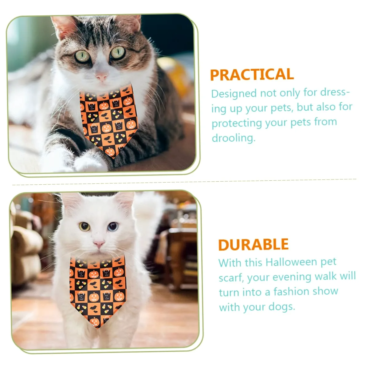 BESPORTBLE 10 PCS Pet Triangolo Asciugamano Vacanza Bandane per Cani Halloween Pet Sciarpa Halloween Cane Triangolo Sciarpa Bavaglini Silenziatore Sciarpa del Cane
